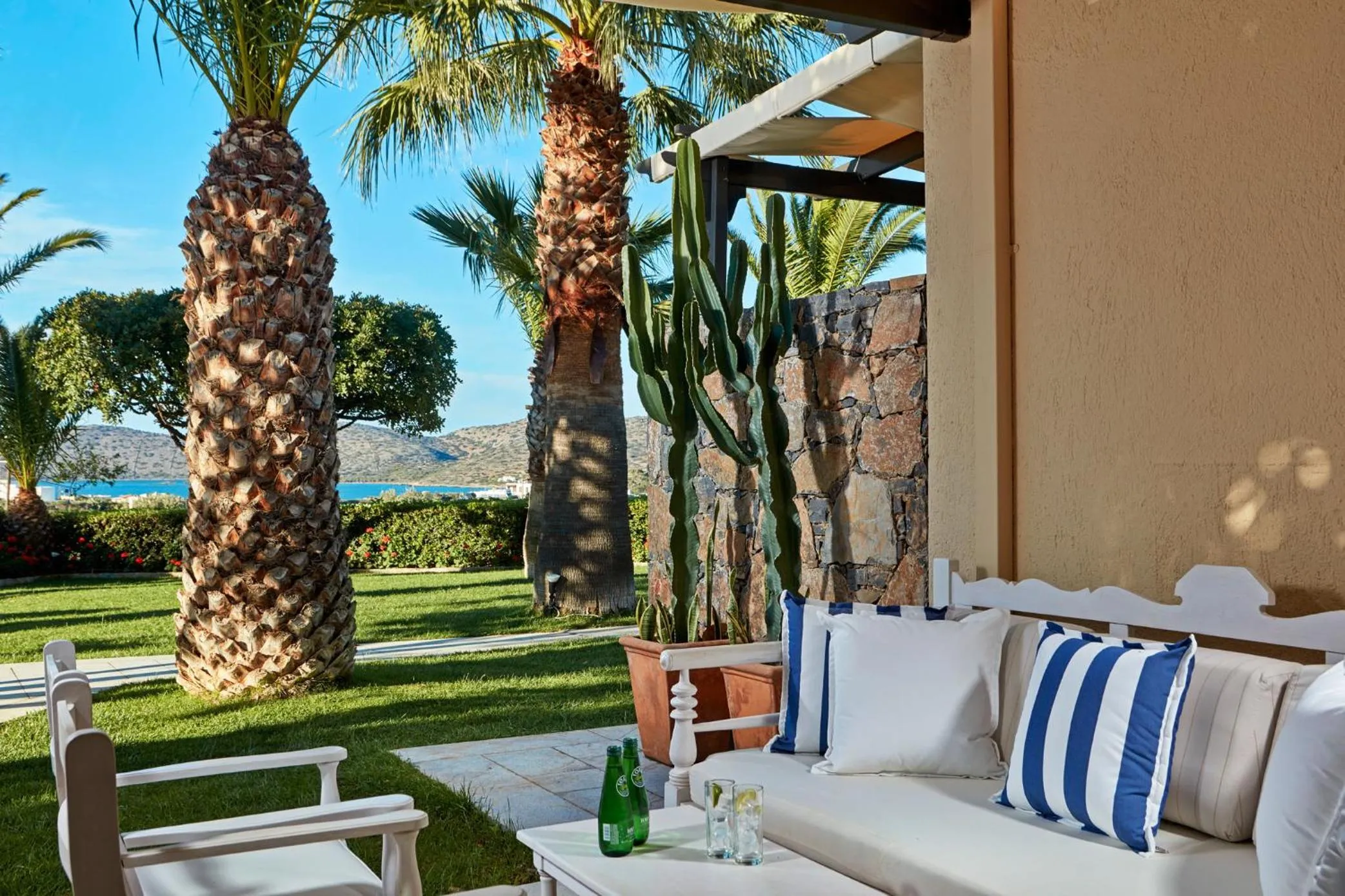 Patio in Elounda Palm Hotel & Suites