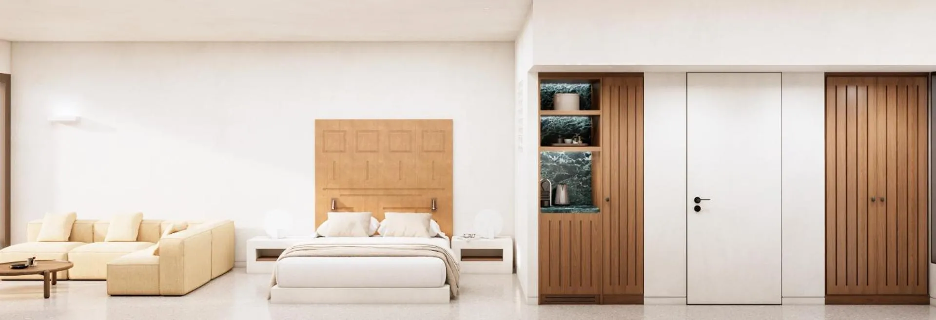 Bedroom in Tinos Beach Hotel