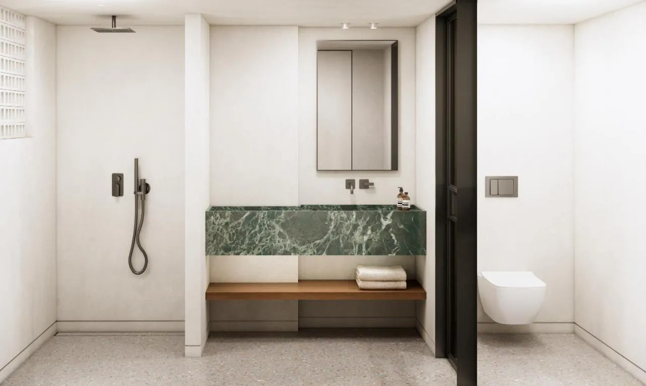 Bathroom in Tinos Beach Hotel