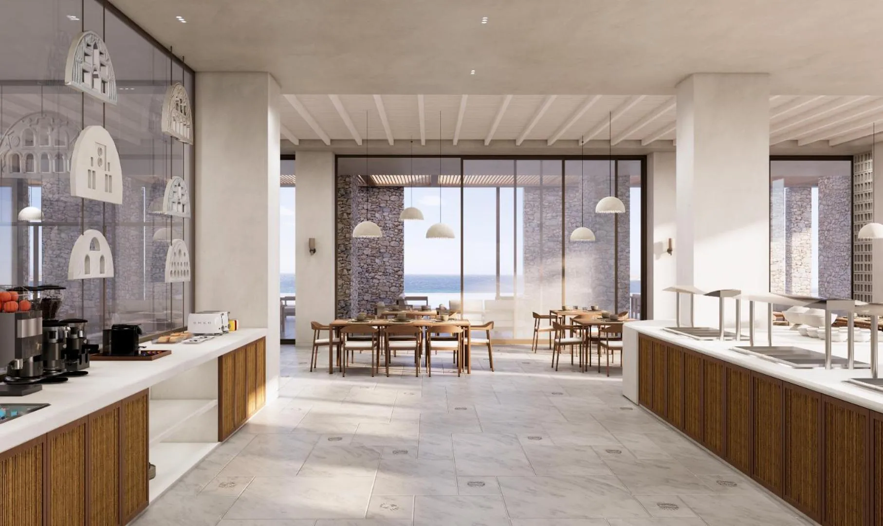 Restaurant/places to eat in Tinos Beach Hotel