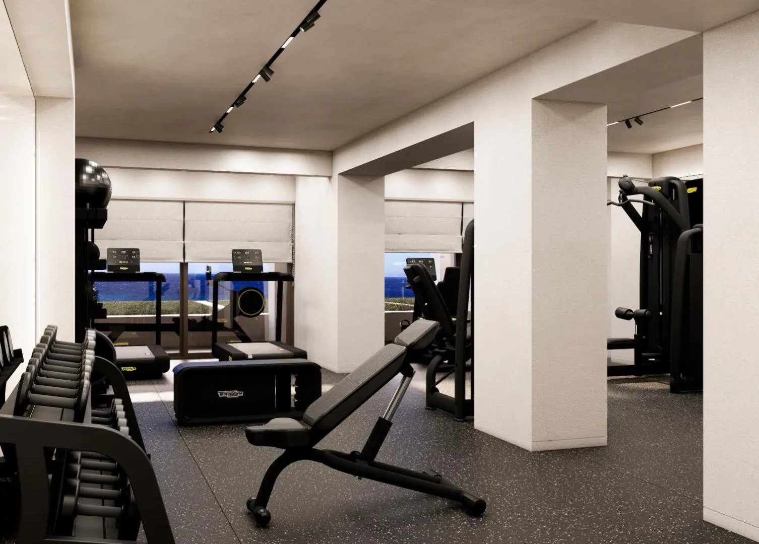 Fitness centre/facilities in Tinos Beach Hotel