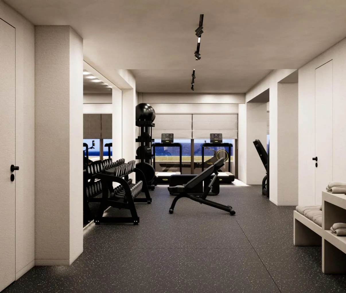 Fitness centre/facilities in Tinos Beach Hotel