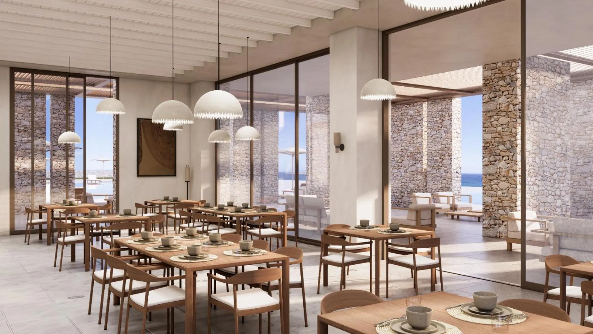 Restaurant/places to eat in Tinos Beach Hotel
