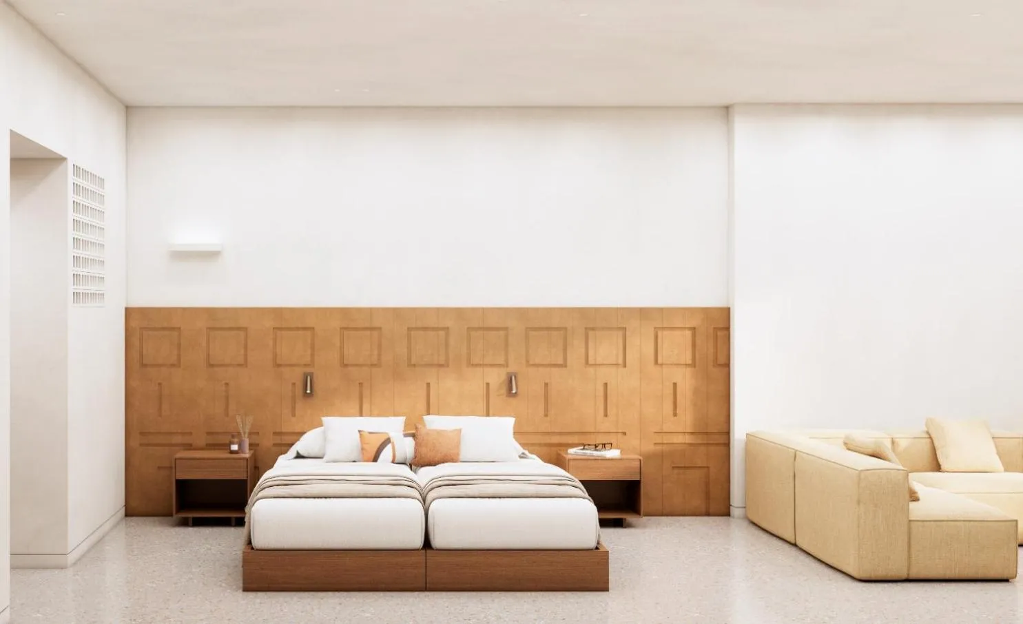 Bedroom, Bed in Tinos Beach Hotel