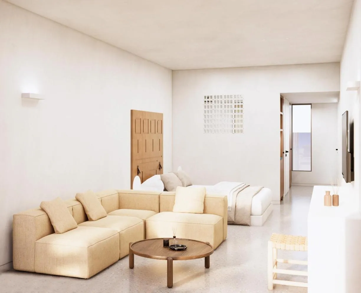 Bedroom in Tinos Beach Hotel