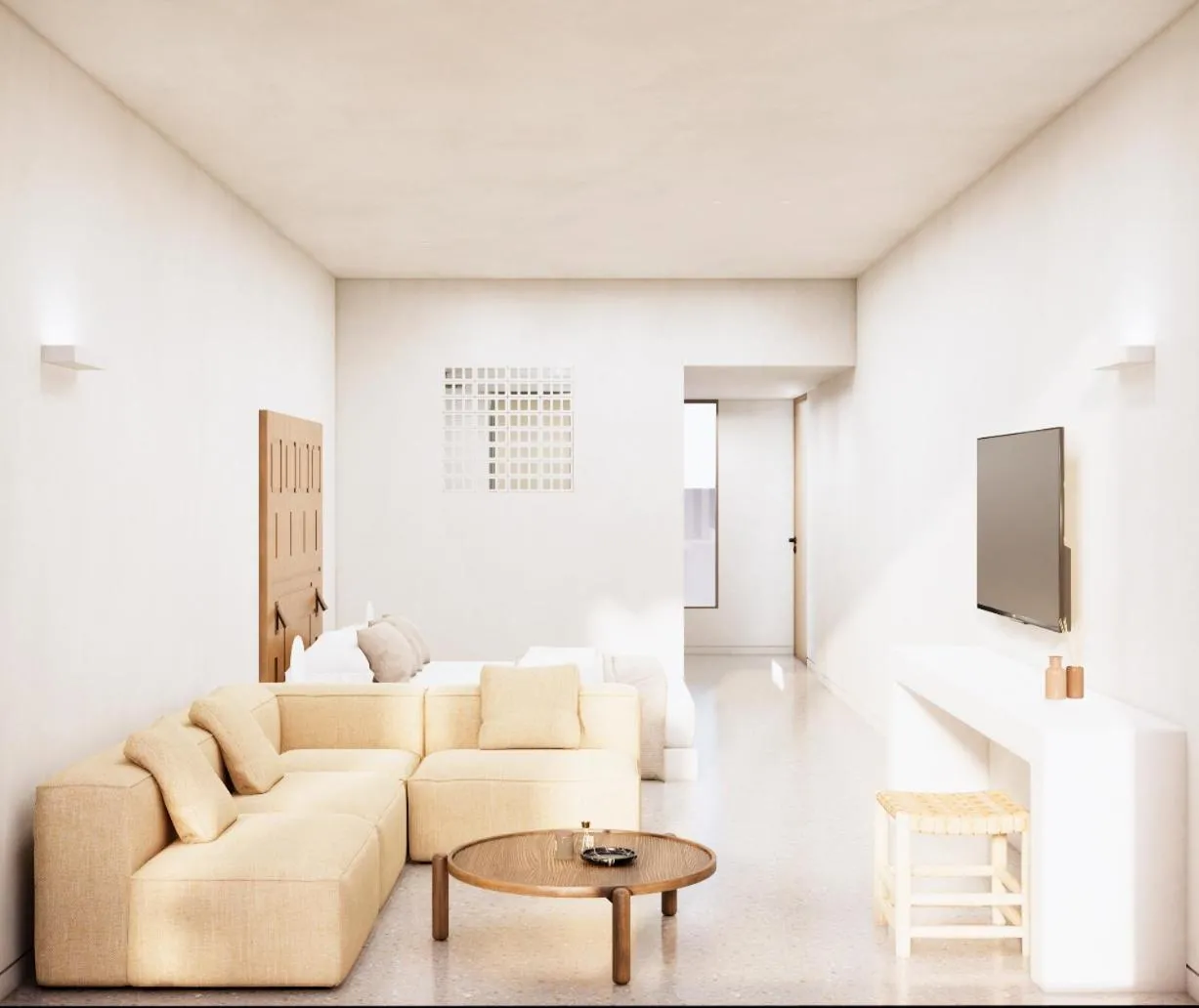 Bedroom in Tinos Beach Hotel