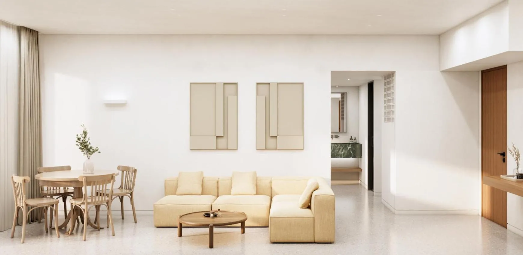Living room in Tinos Beach Hotel