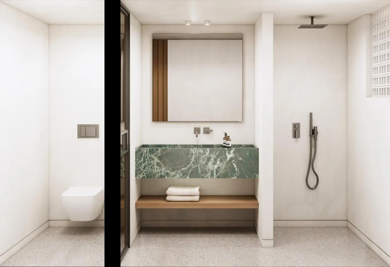 Bathroom in Tinos Beach Hotel
