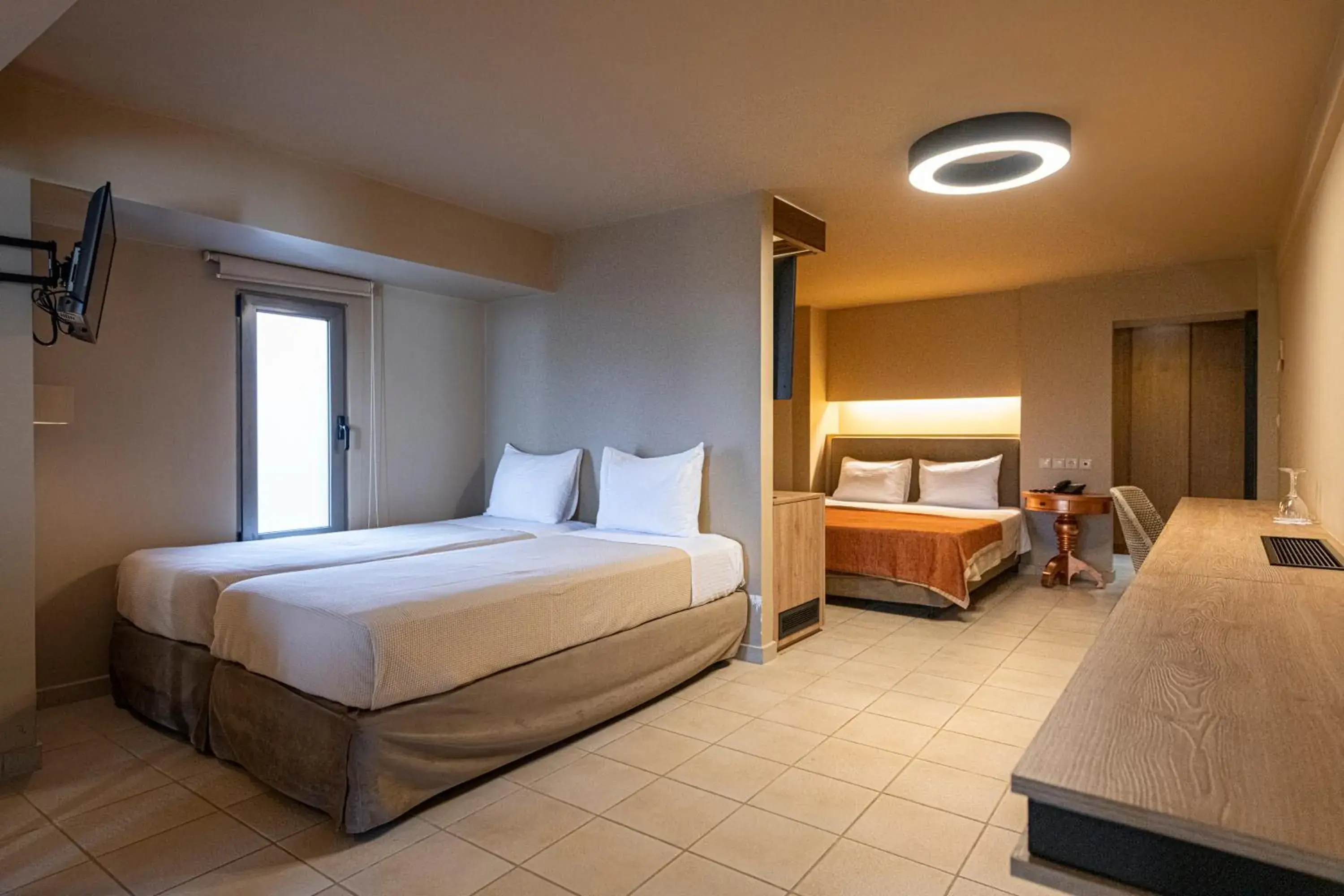 Family Room with Garden View in Aegeon Beach Hotel Family Room with Garden View in Aegeon Beach Hotel