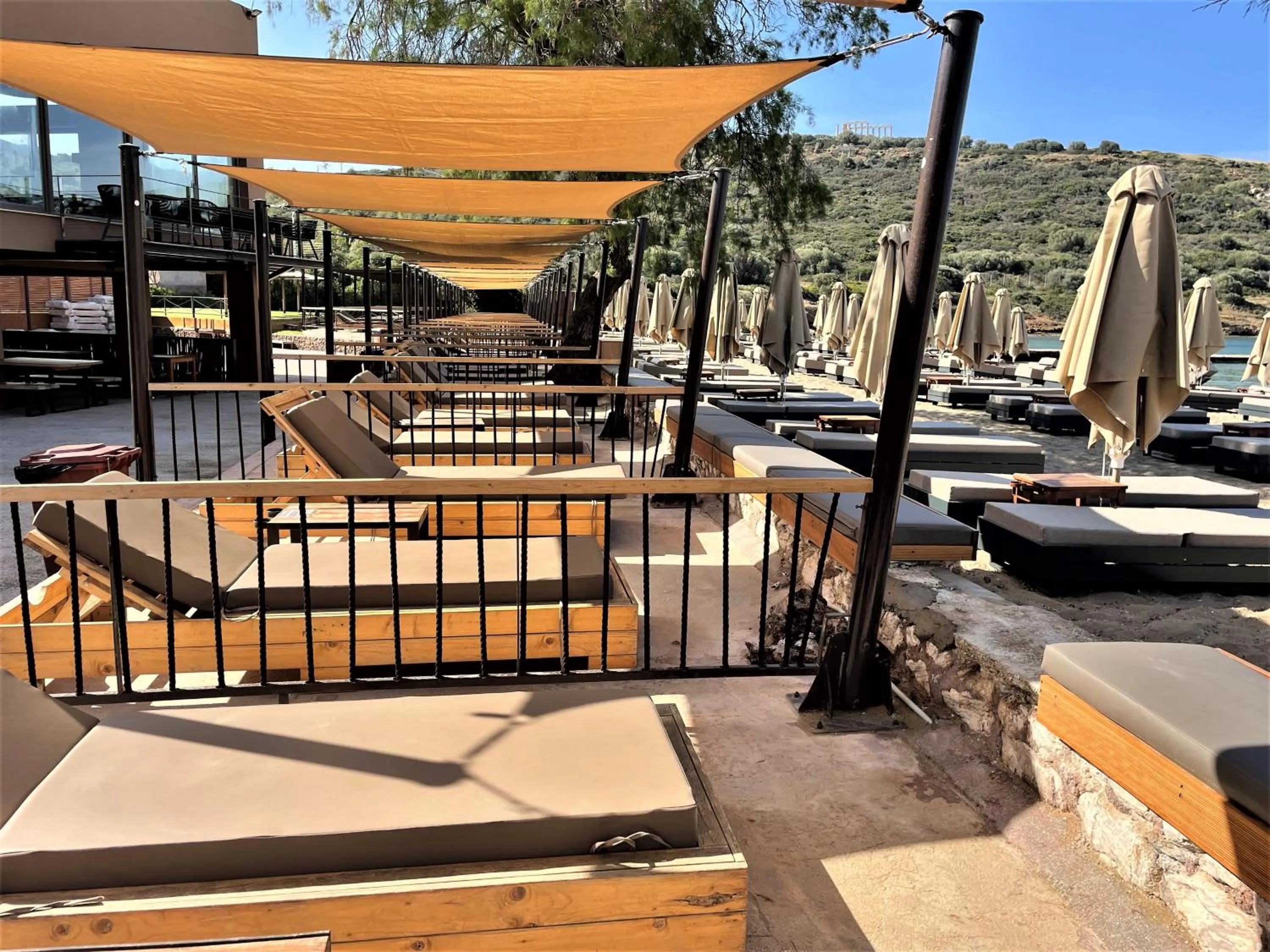 sunbed in Aegeon Beach Hotel