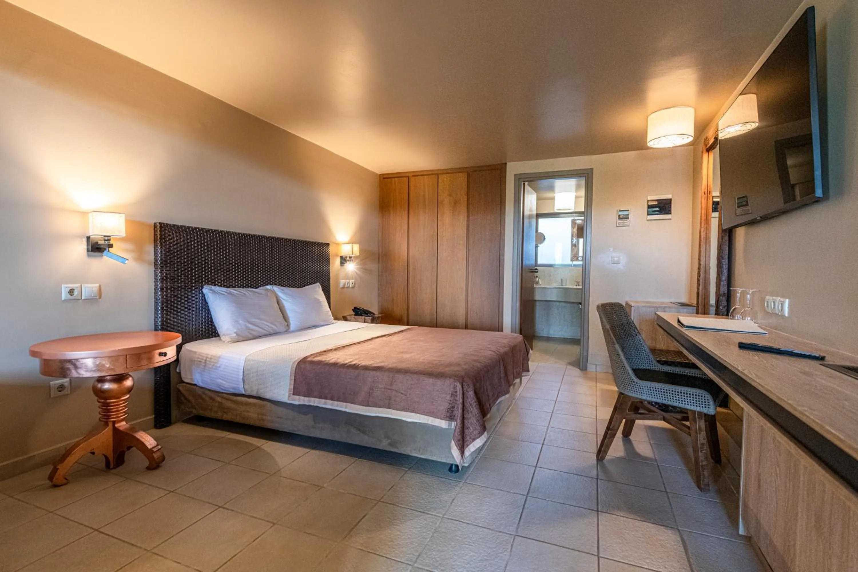 Photo of the whole room, Bed in Aegeon Beach Hotel