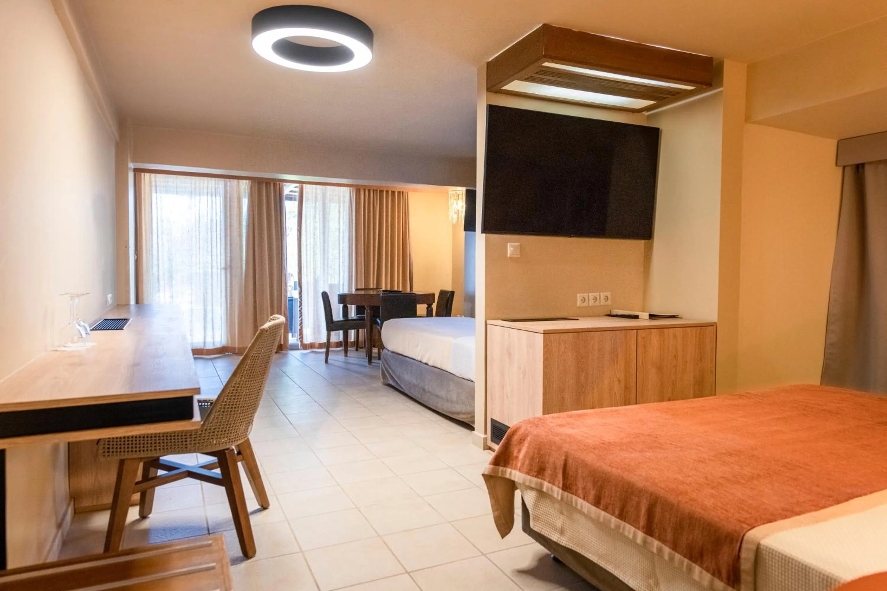 Photo of the whole room, Bed in Aegeon Beach Hotel