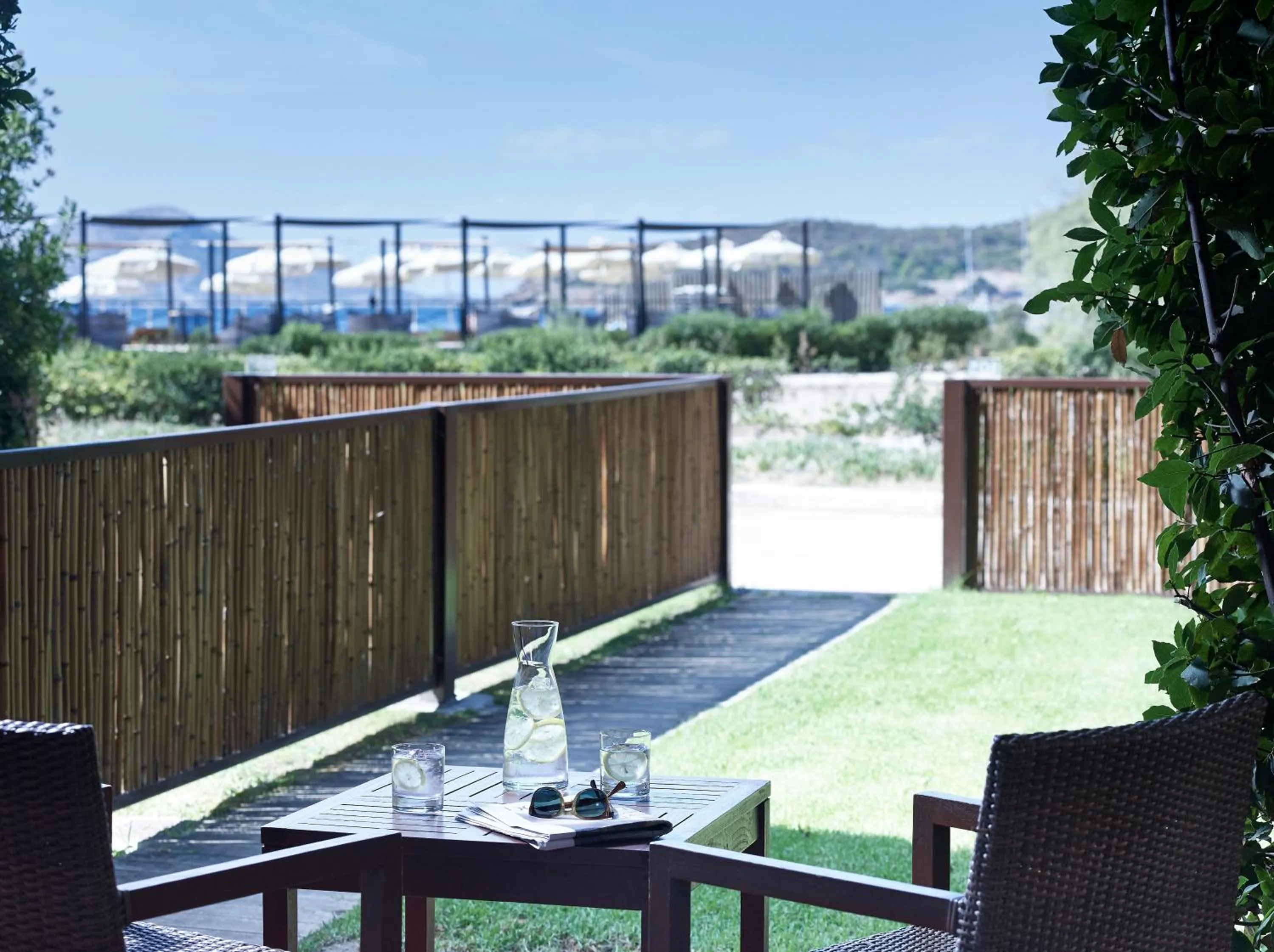 Garden view in Aegeon Beach Hotel