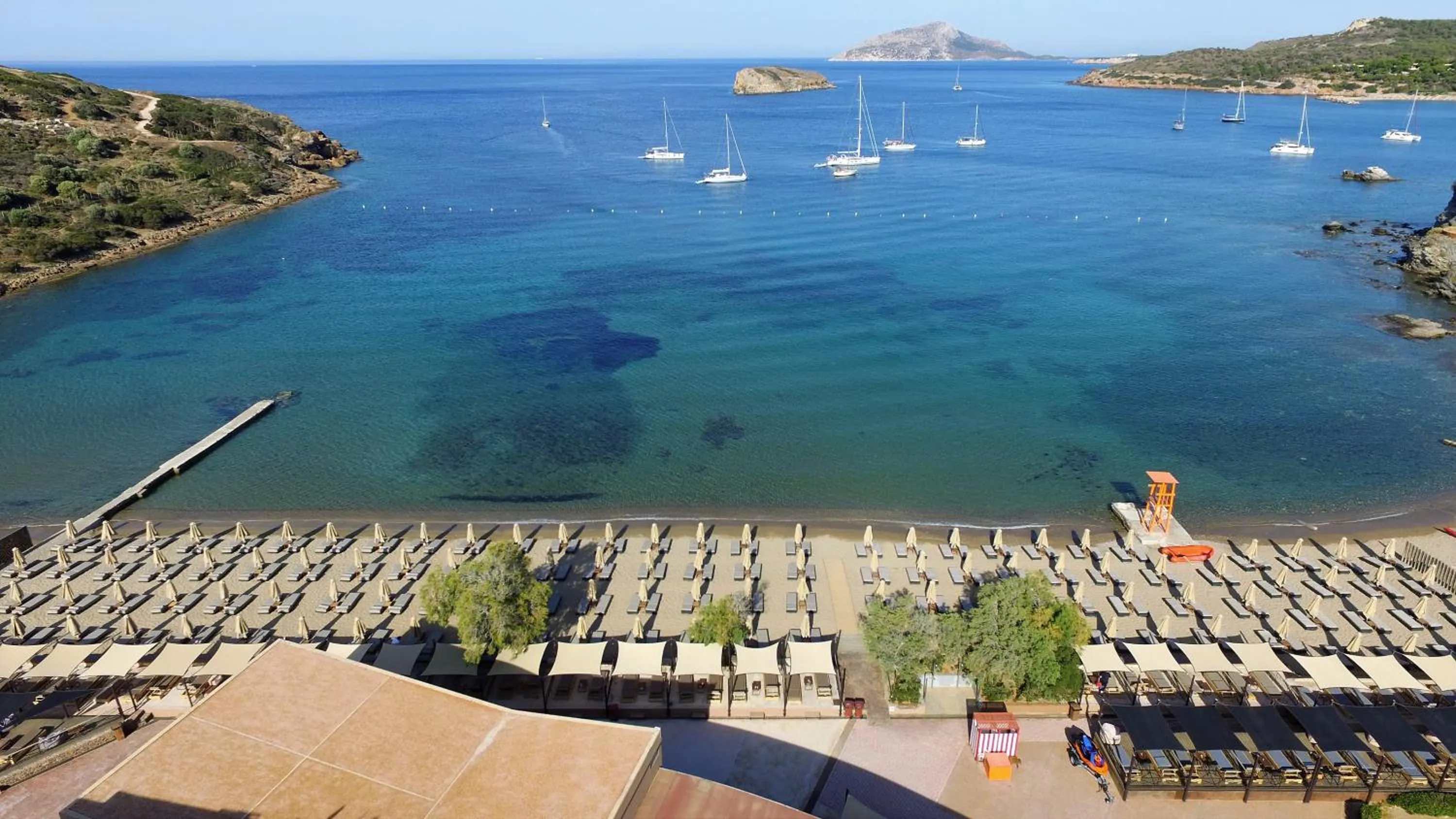 Bird's eye view in Aegeon Beach Hotel