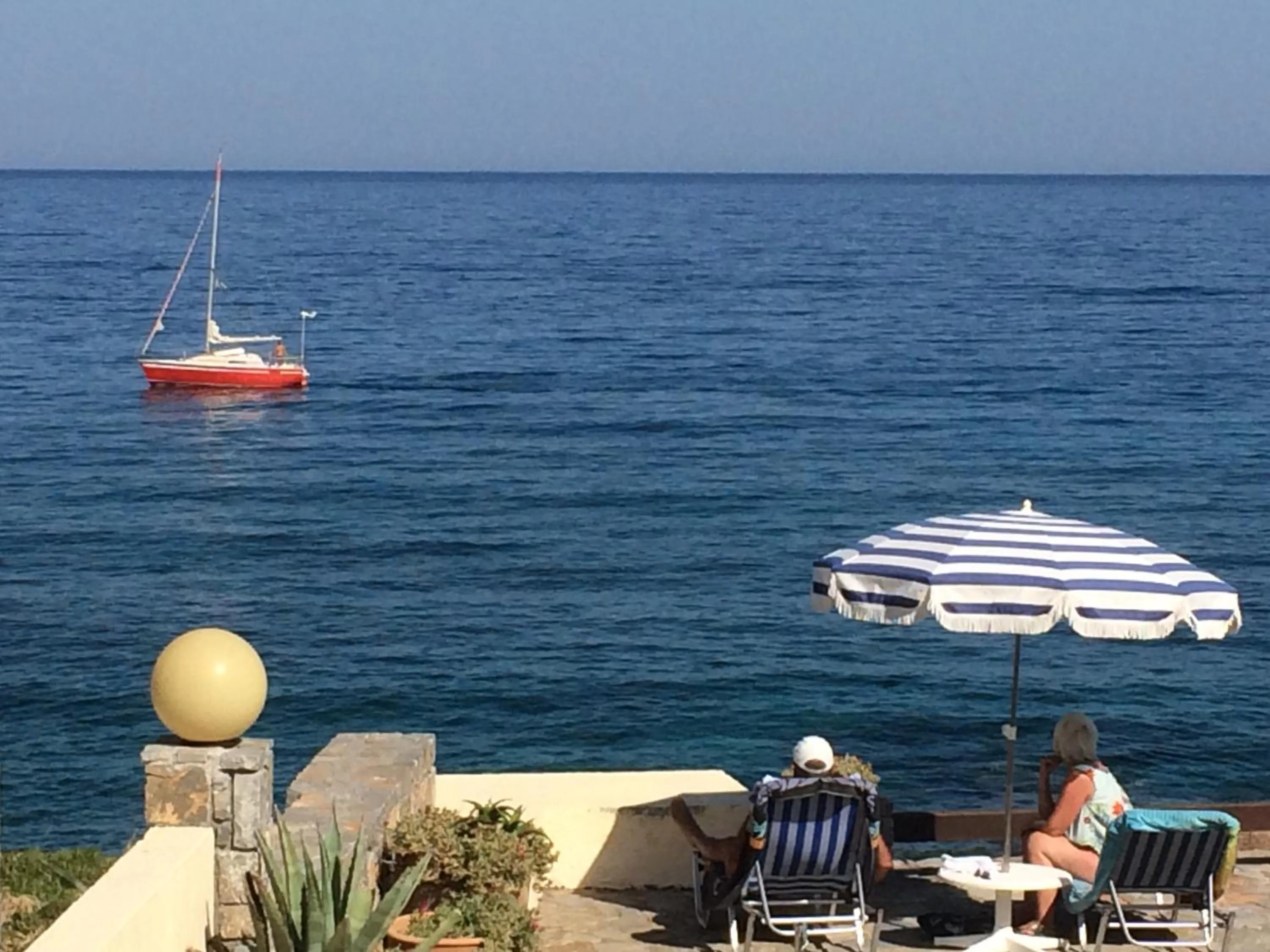 Pool view in Porto Sisi Hotel Apartments