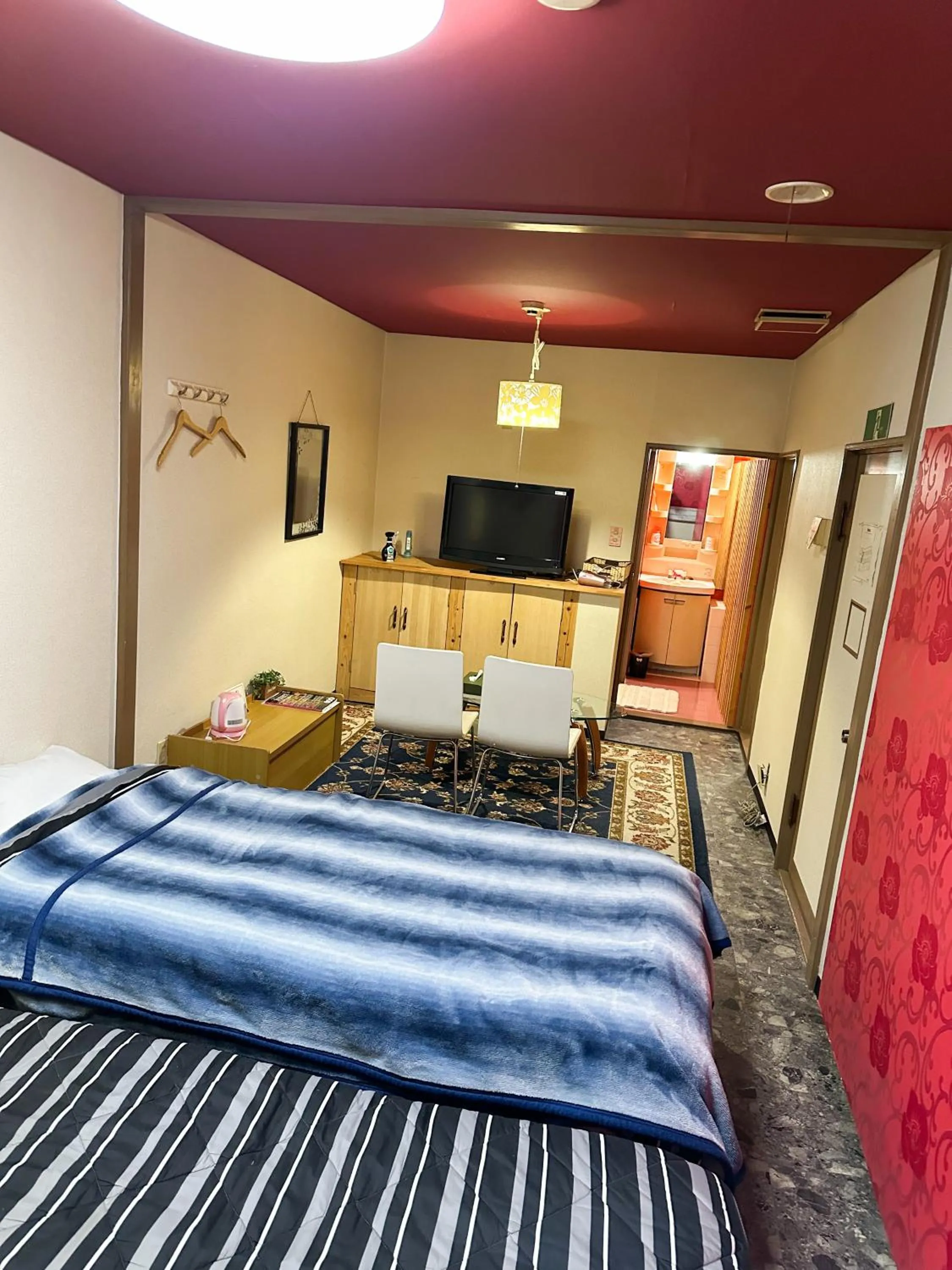 Bed in Hotel Rakusai