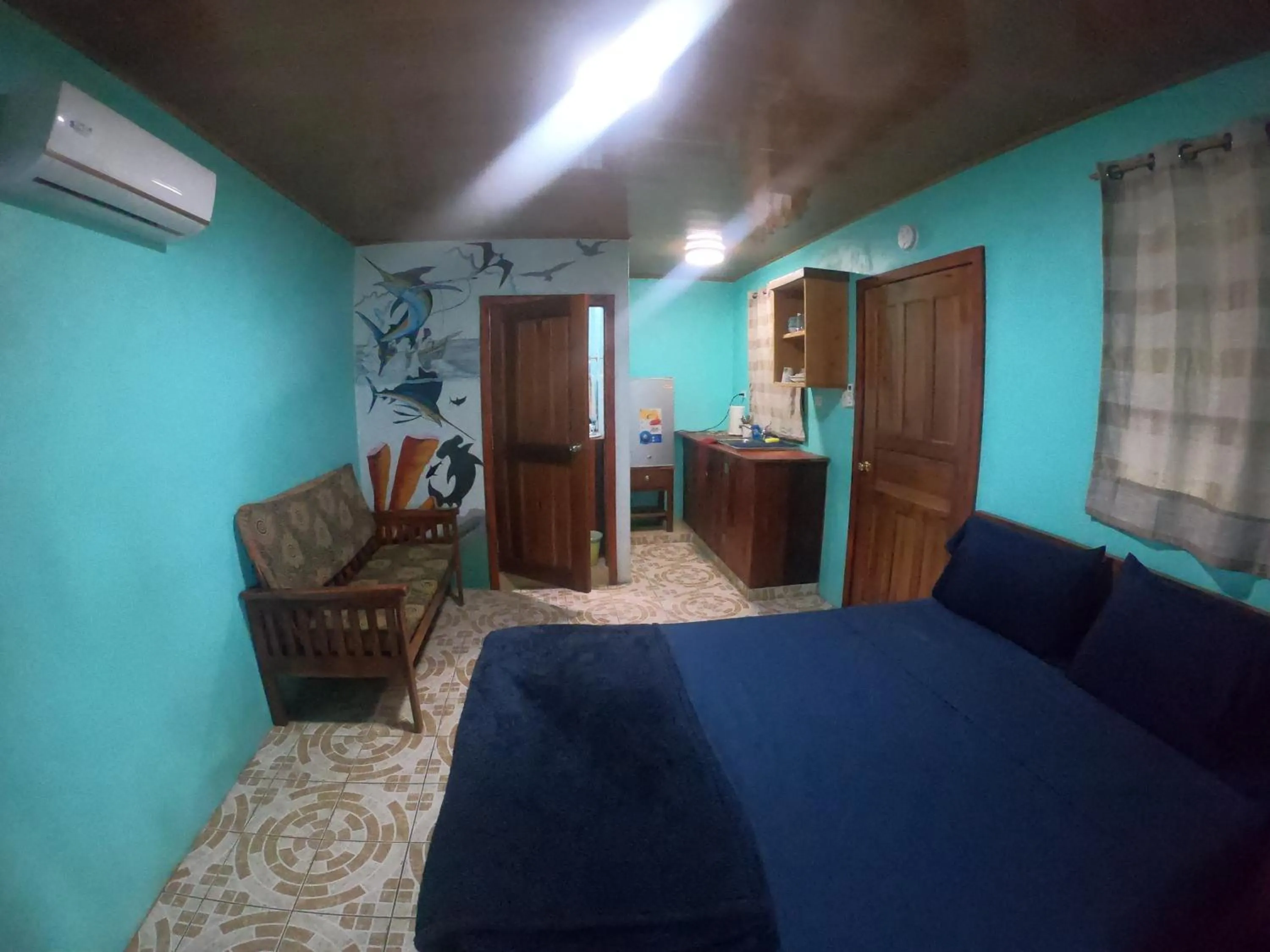 View (from property/room), Bed in Hospedaje Rosa Del Mar & Sweets Cafe