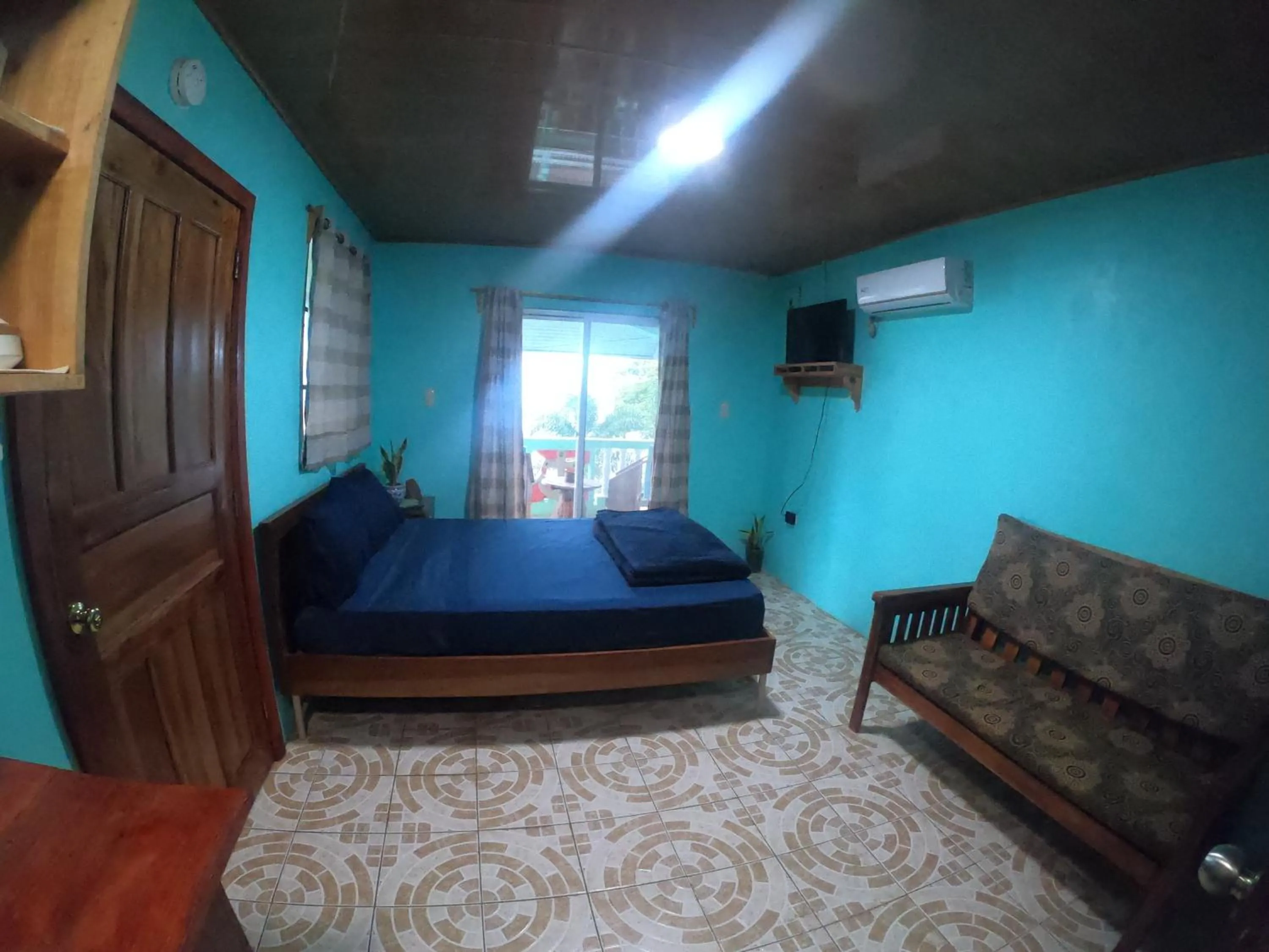 View (from property/room), Bed in Hospedaje Rosa Del Mar & Sweets Cafe