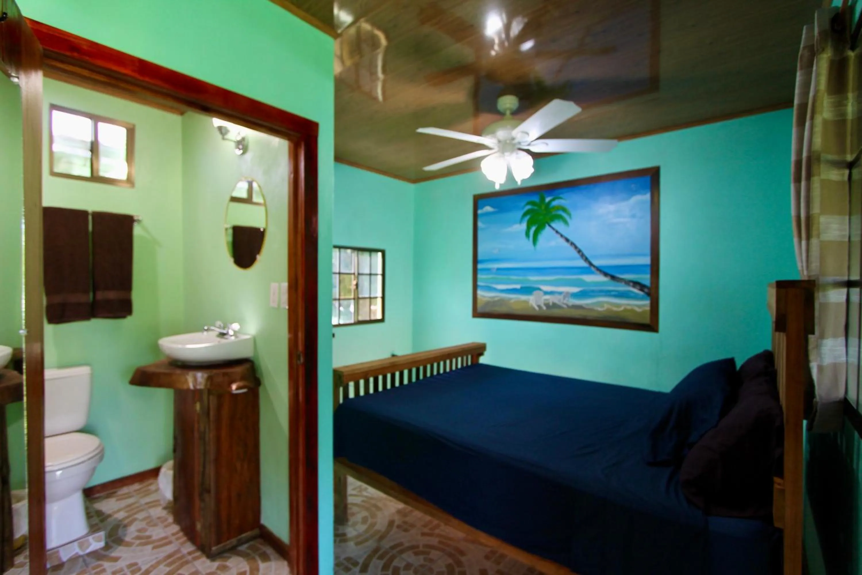 Bed in Hospedaje Rosa Del Mar & Sweets Cafe