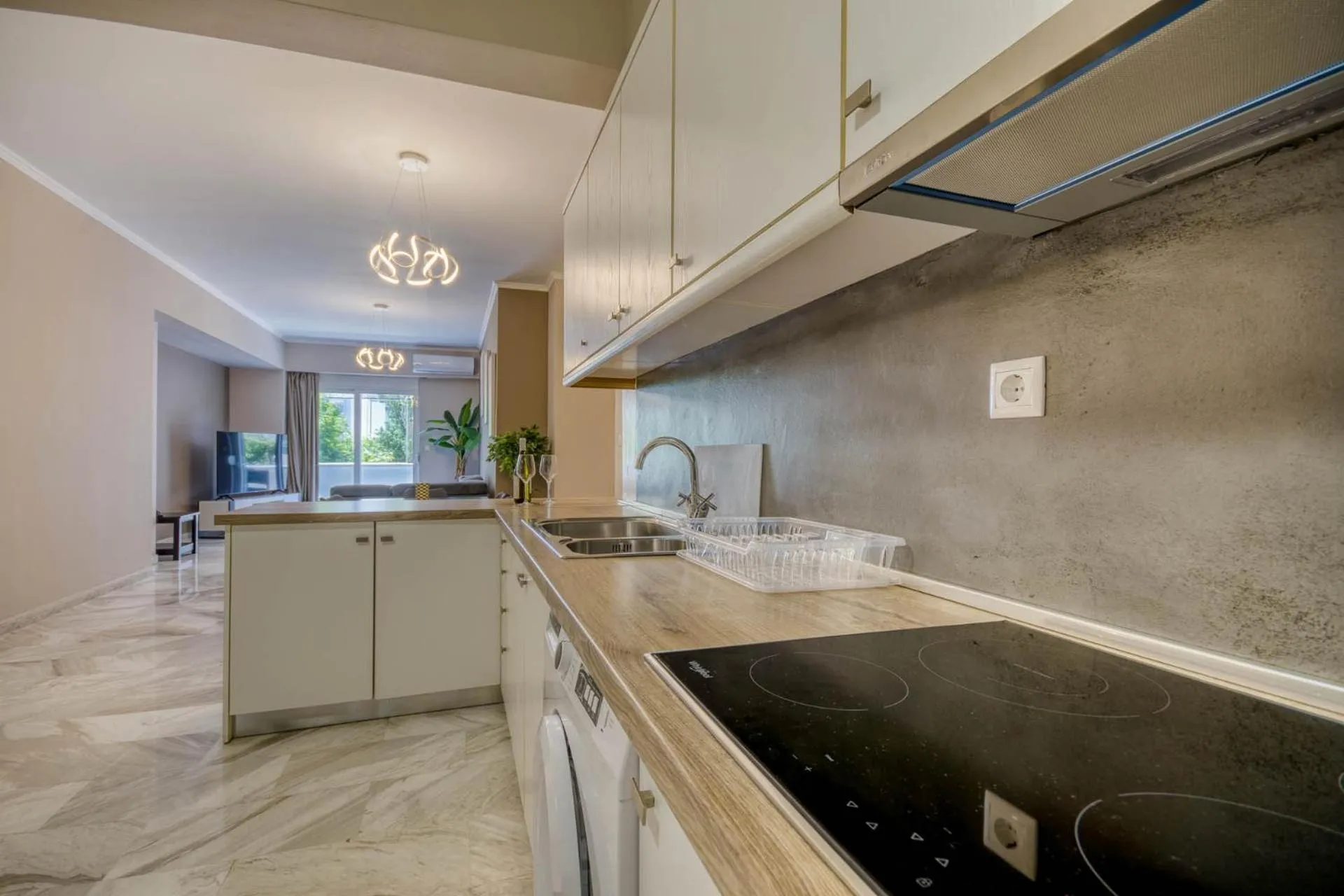 Kitchen or kitchenette in Rhodes Island Elli Beach Apartments