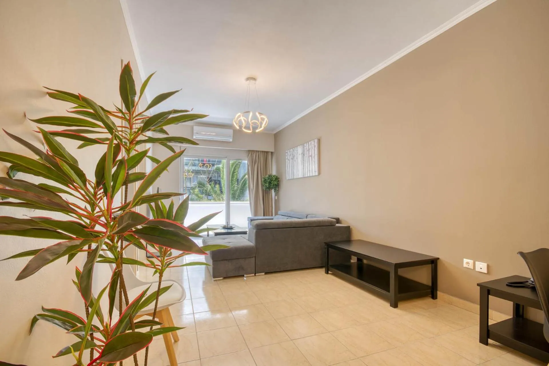 Living room in Rhodes Island Elli Beach Apartments