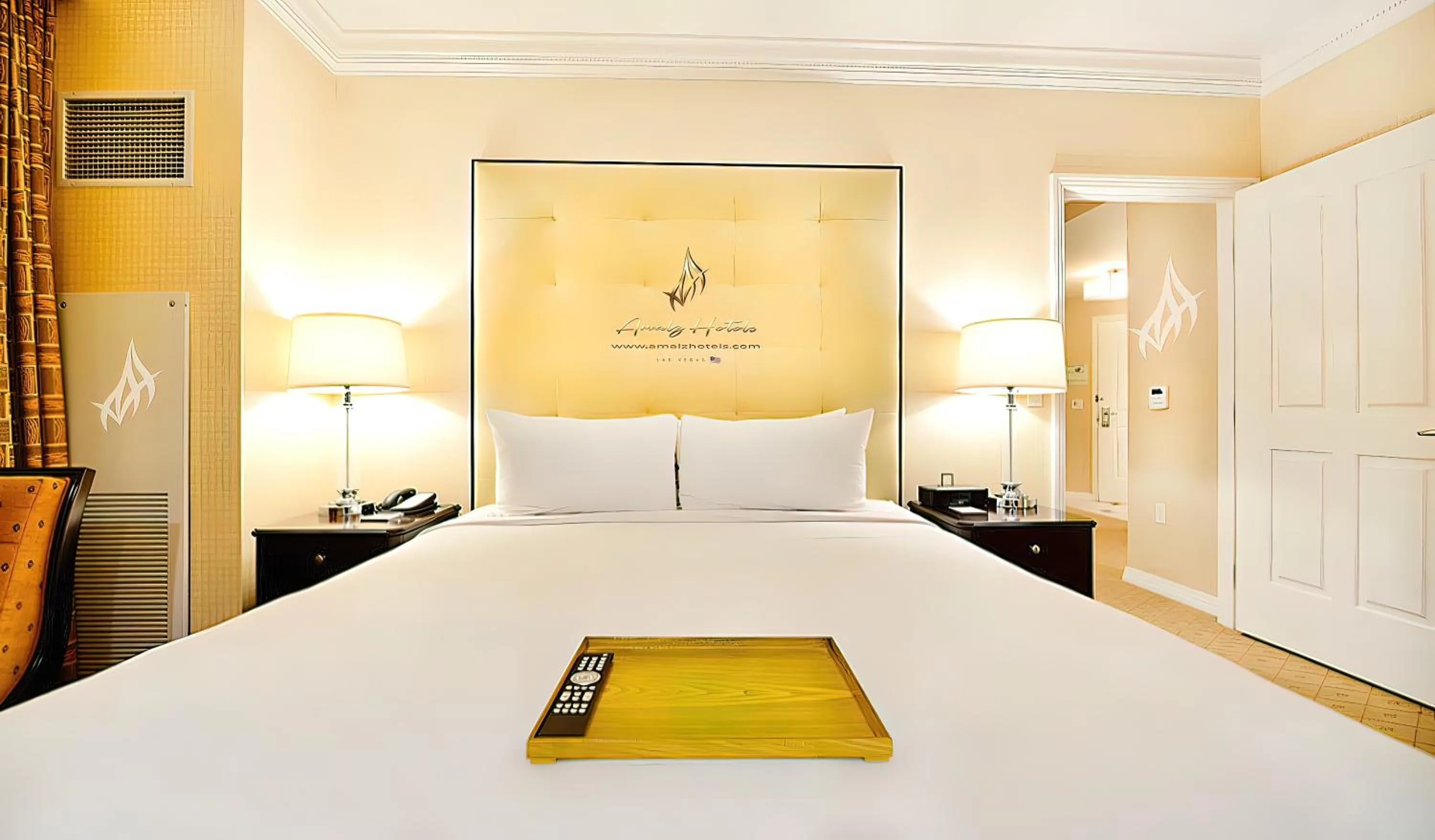 Bed in Amalz Balcony Suites at Mgm Signature !