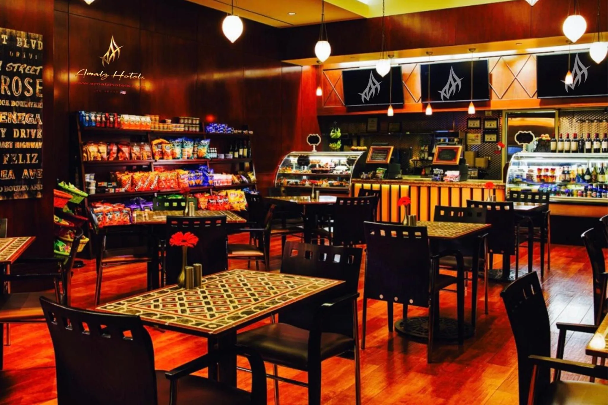 Restaurant/places to eat in Amalz Balcony Suites at Mgm Signature !