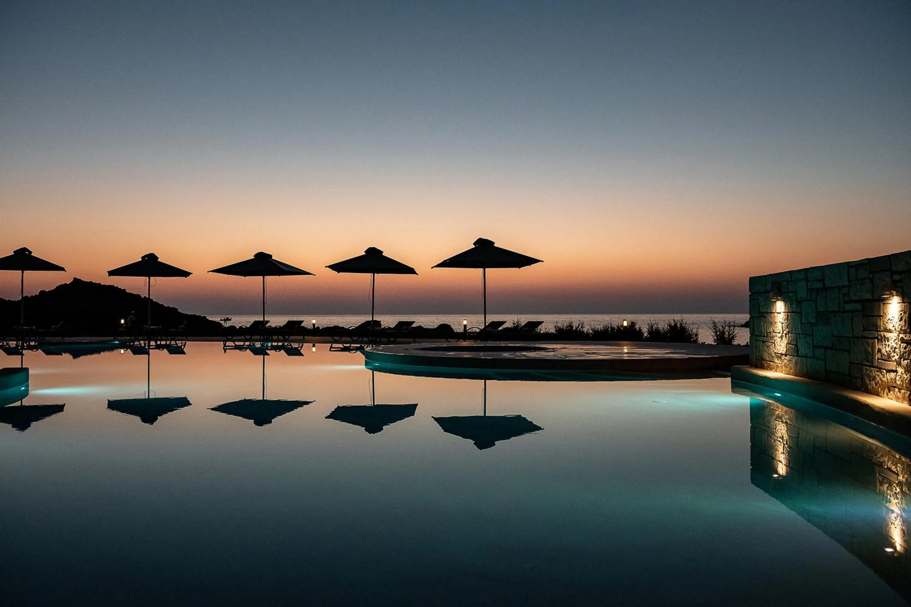 Swimming pool in Kavos Hotel & Suites