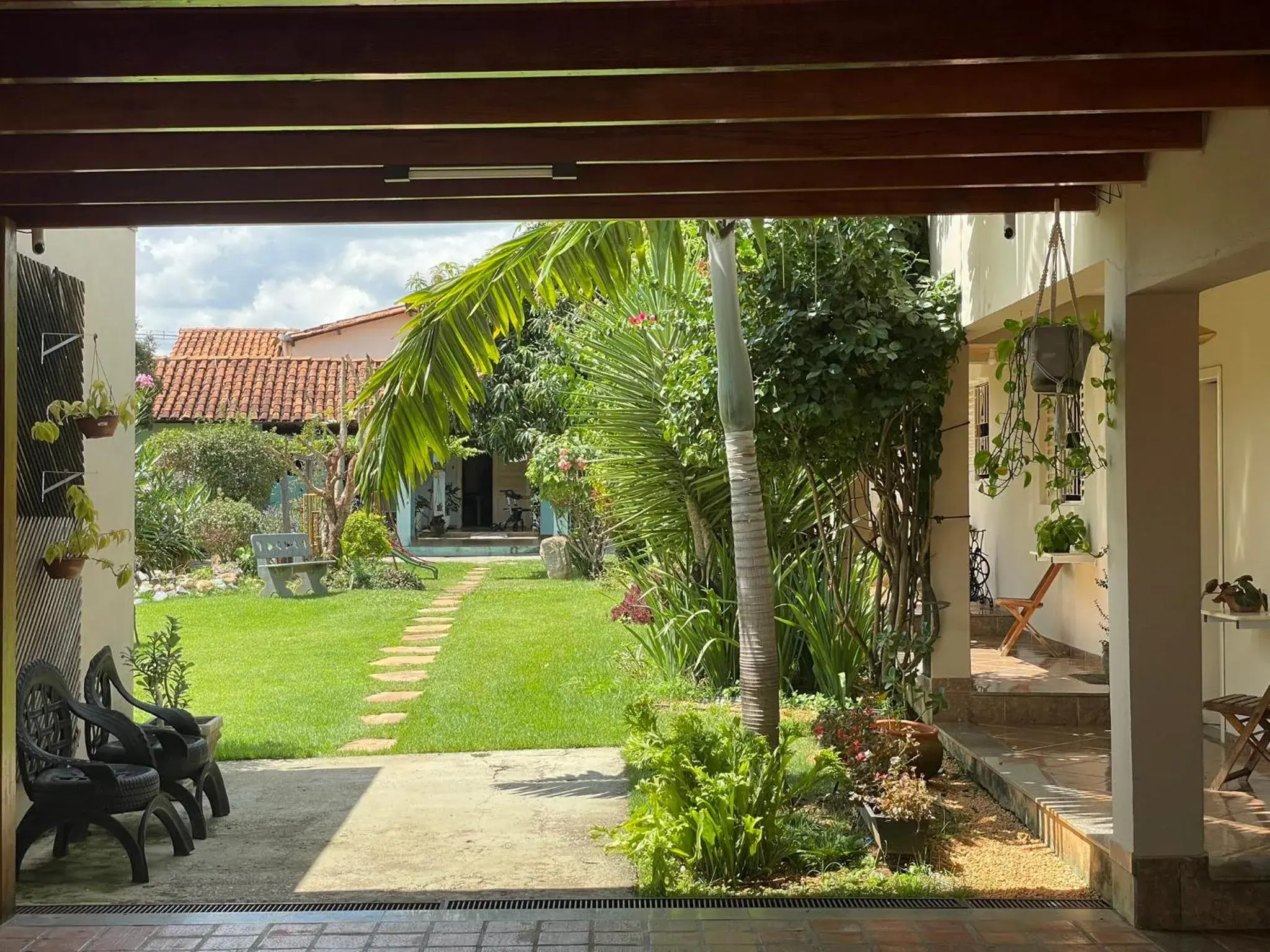 Garden view in Hotel Pousada das Flores Garden view in Hotel Pousada das Flores