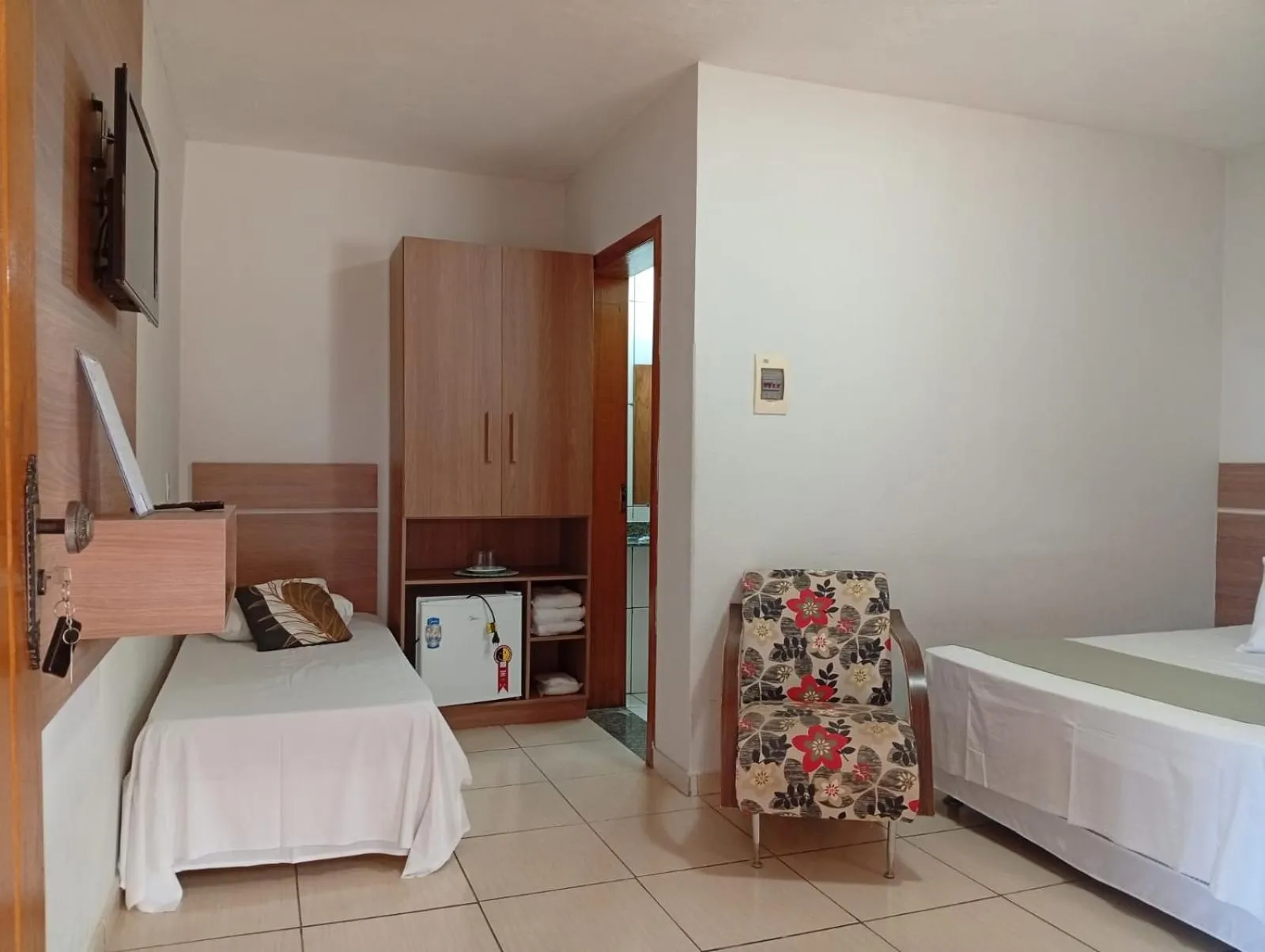 Bed in Hotel Pousada das Flores