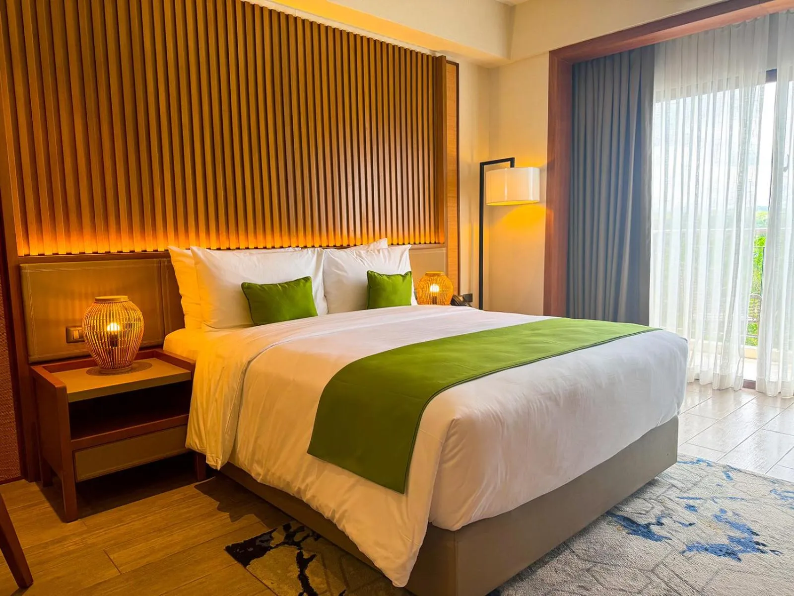 Bed in Cebu One Tectona Resort Hotel