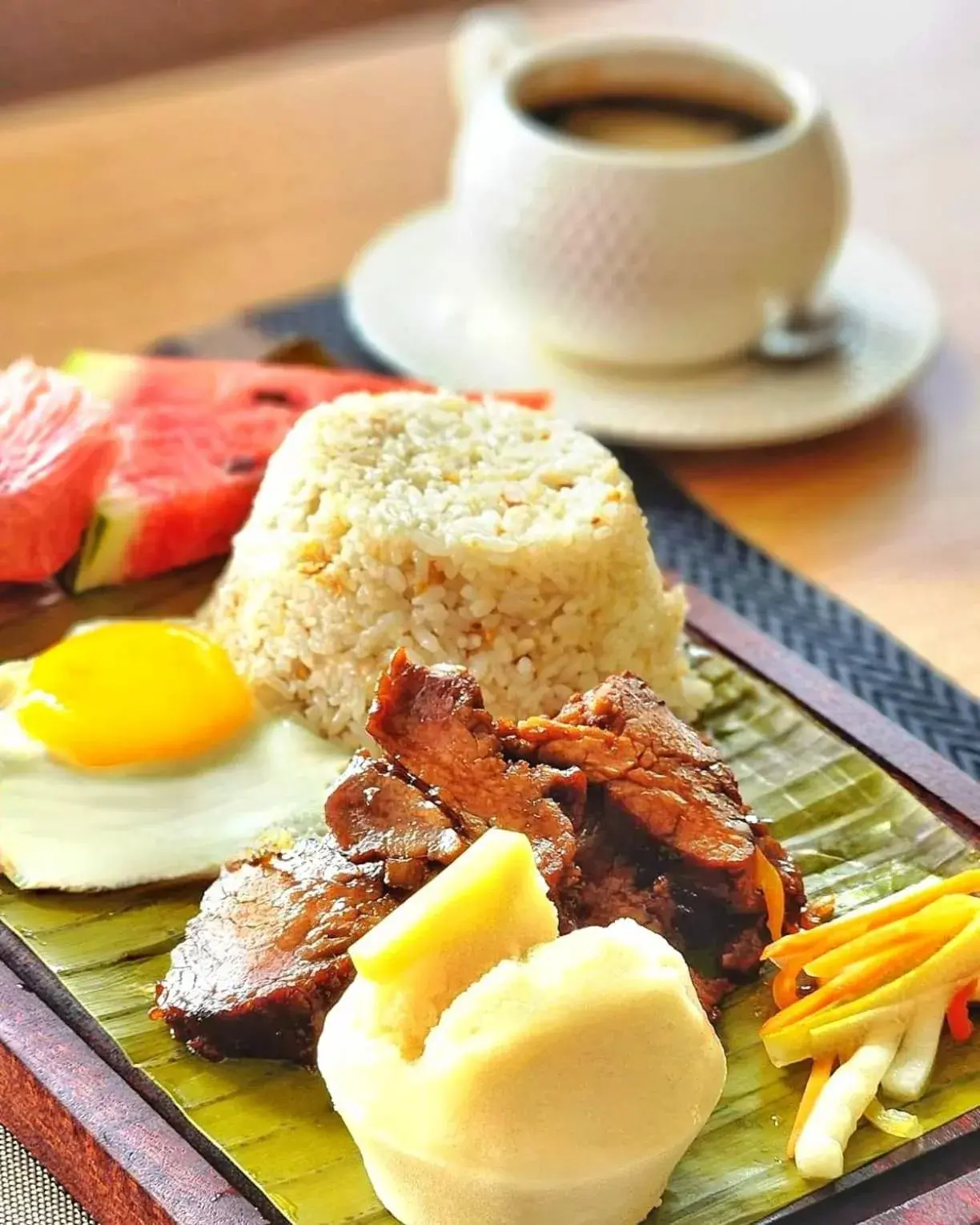 Asian breakfast in Cebu One Tectona Resort Hotel Asian breakfast in Cebu One Tectona Resort Hotel