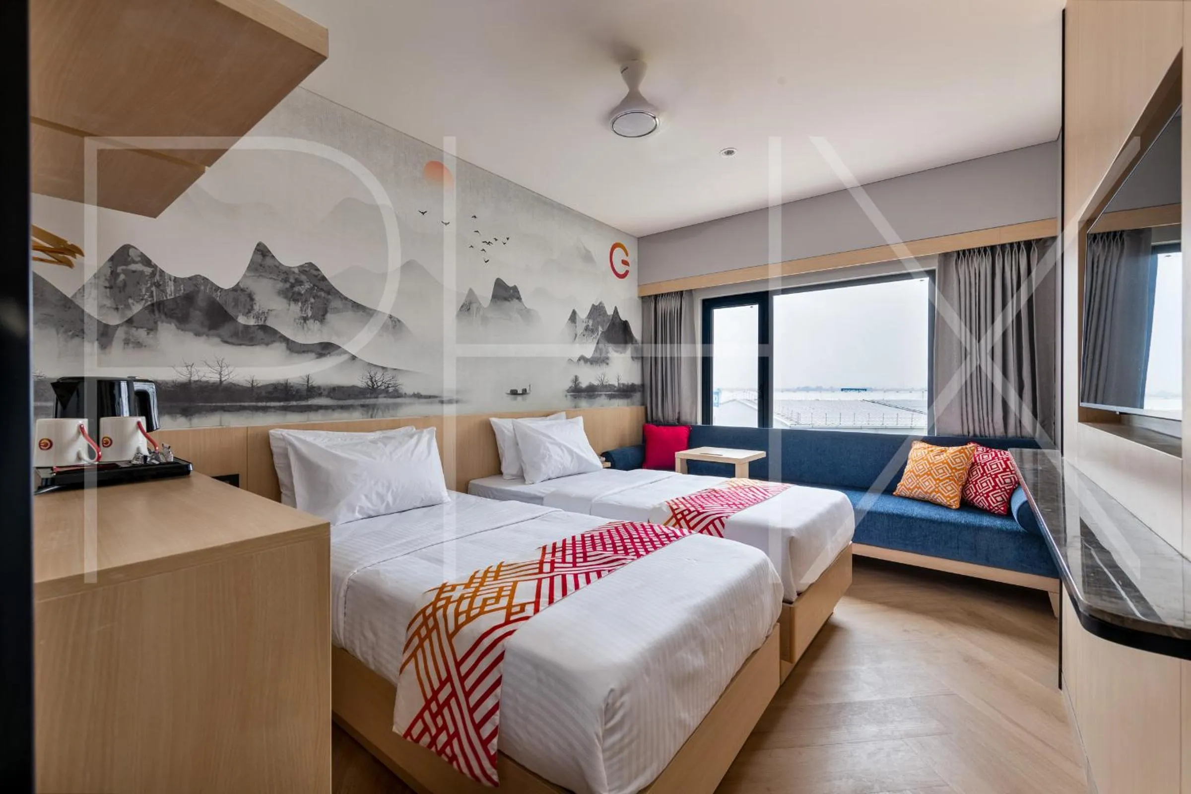 Bedroom, Bed in Ginger Chandigarh, Zirakpur