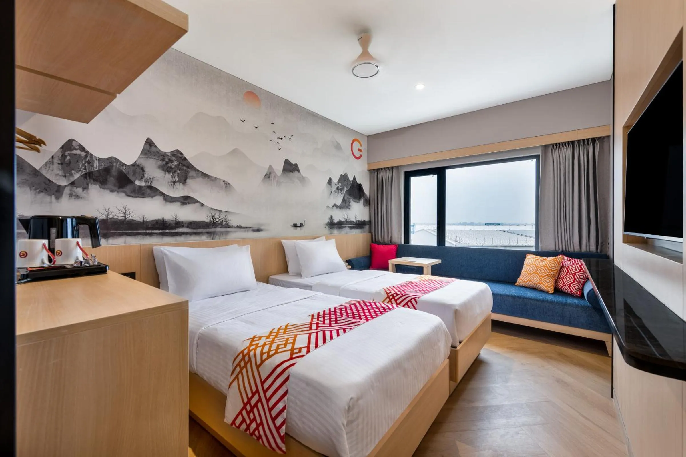 Bedroom, Bed in Ginger Chandigarh, Zirakpur