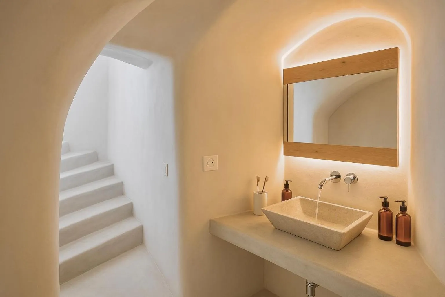 Bathroom in Chic Hotel Santorini