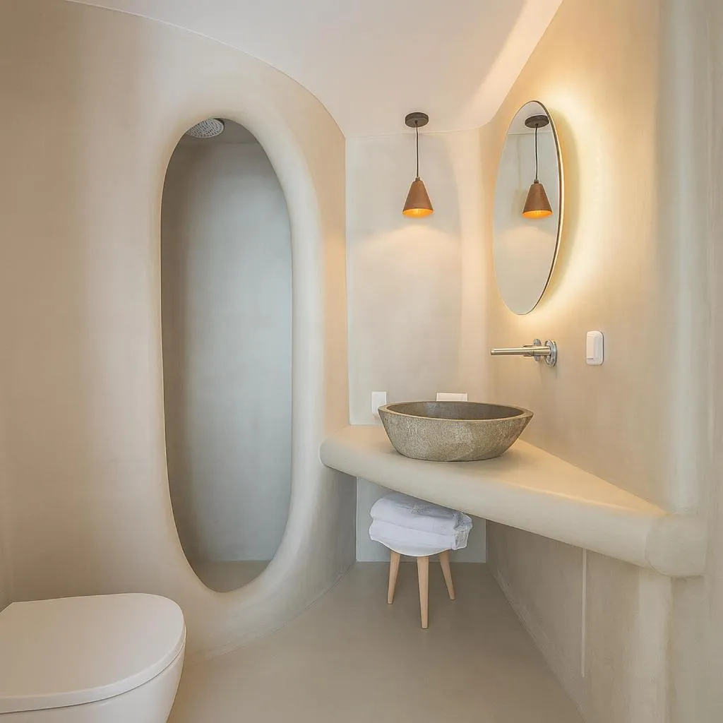 Bathroom in Chic Hotel Santorini