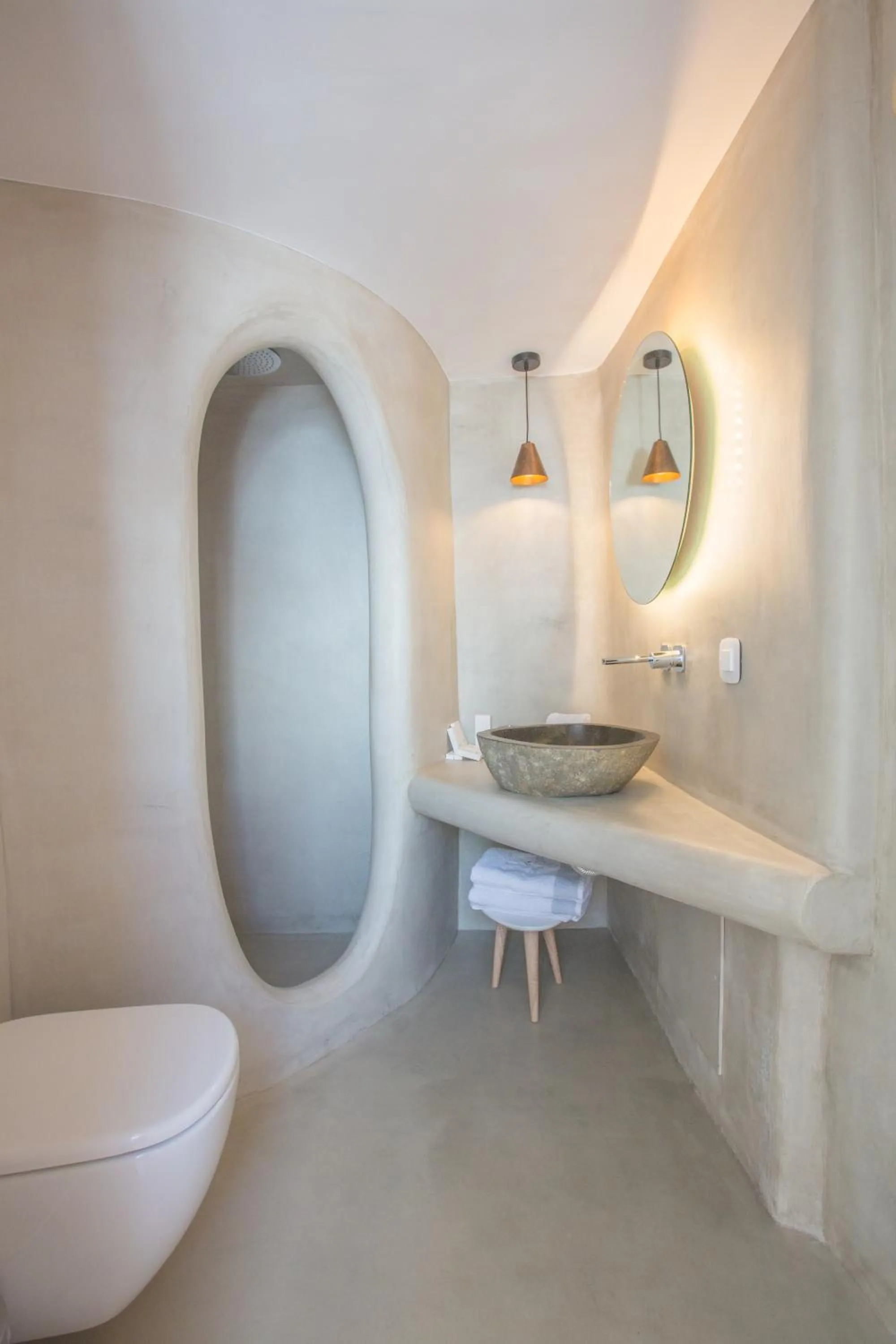 Bathroom in Chic Hotel Santorini