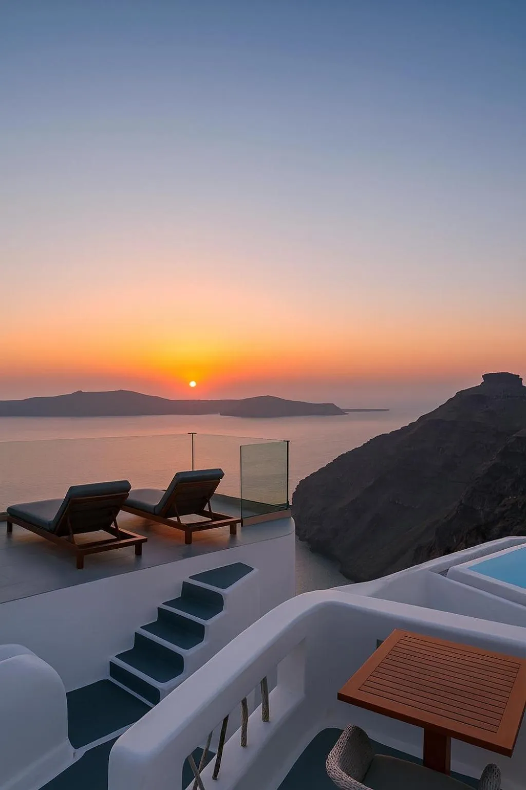 Balcony/Terrace in Chic Hotel Santorini