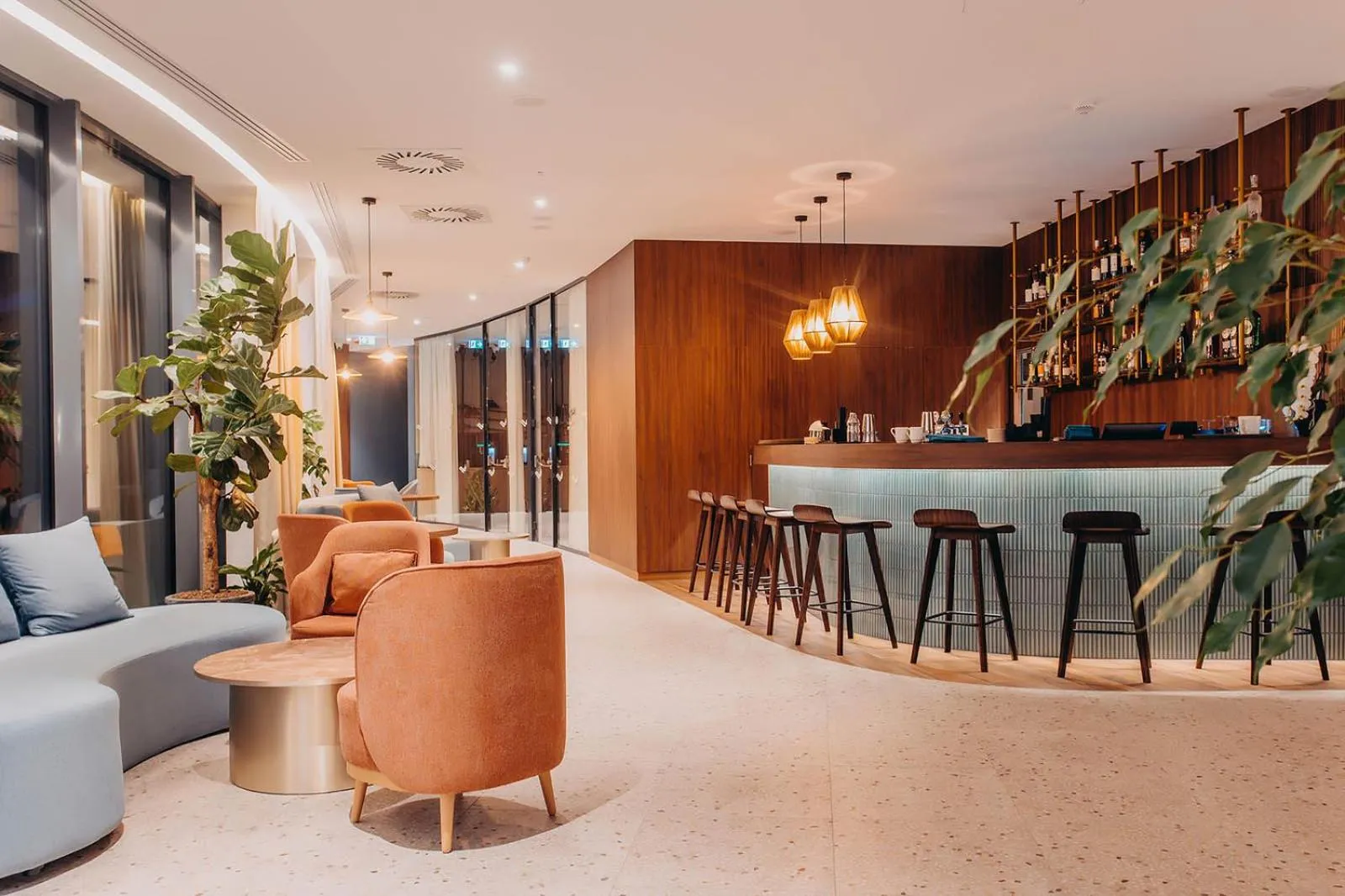 Lounge or bar in Hotel Linea Mare