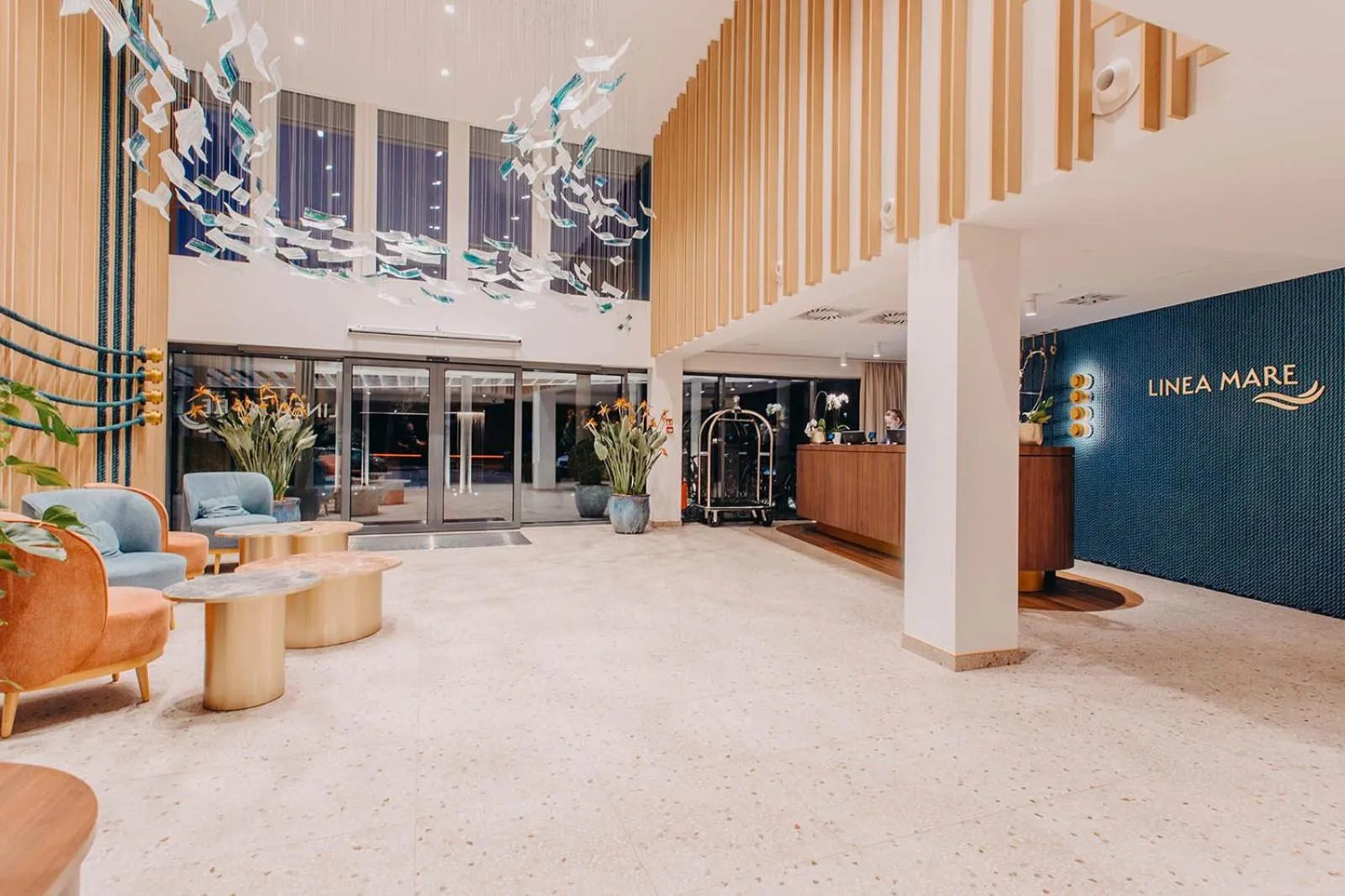 Lobby or reception in Hotel Linea Mare