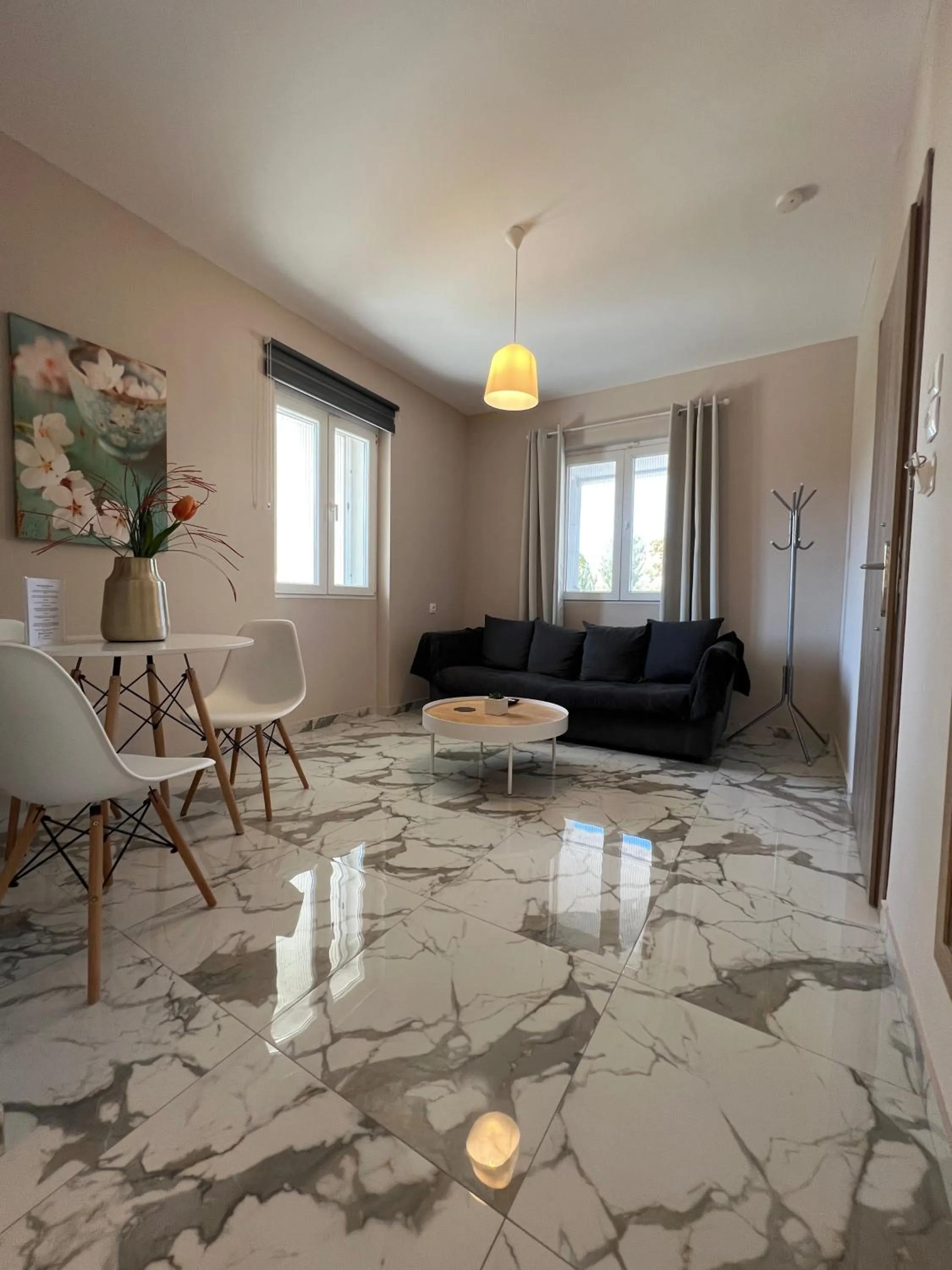 Living room in Elefsinian Mysteries Apartments