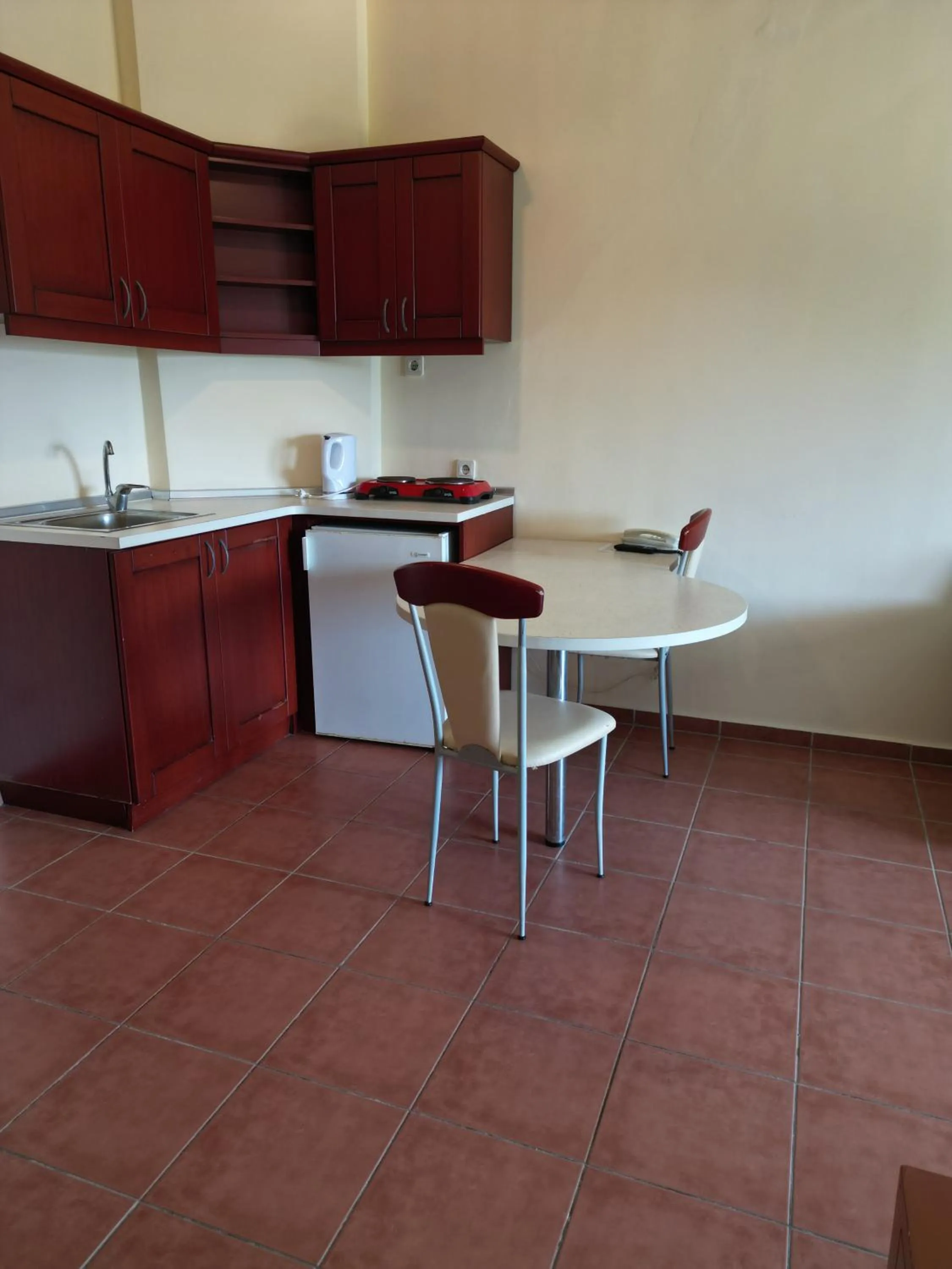 Kitchen or kitchenette in LEMAS SUITE HOTEL