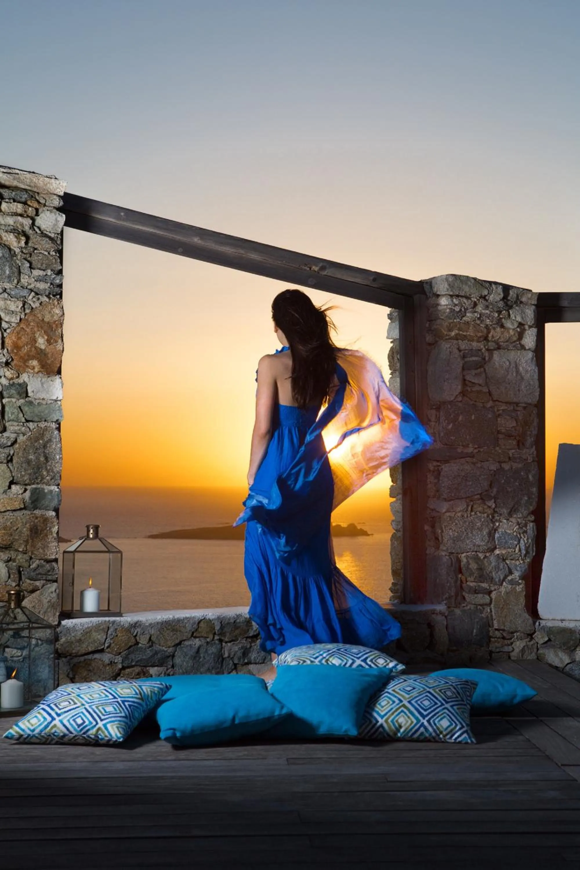 People in Tharroe of Mykonos Boutique Hotel