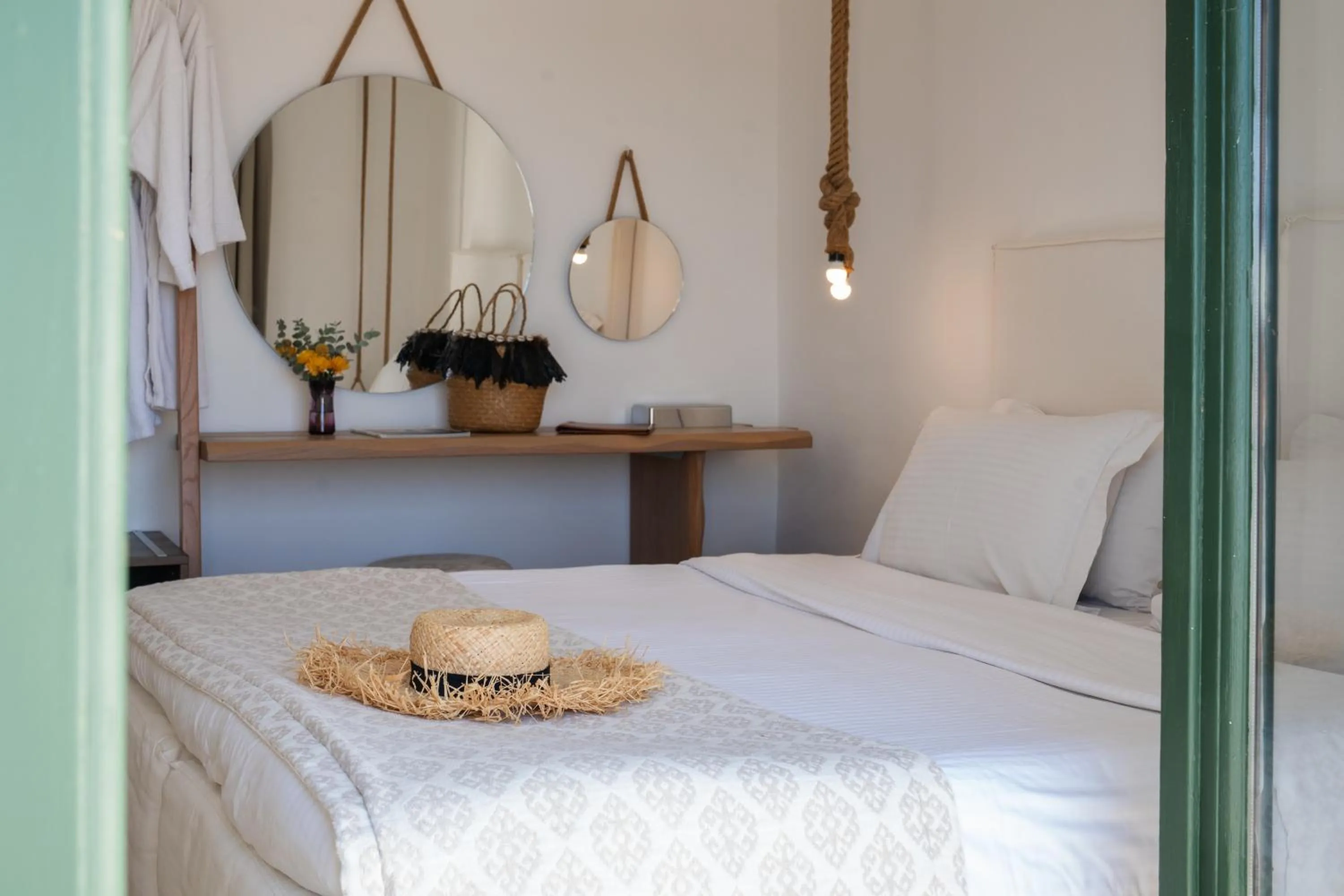Bedroom, Bed in Tharroe of Mykonos Boutique Hotel