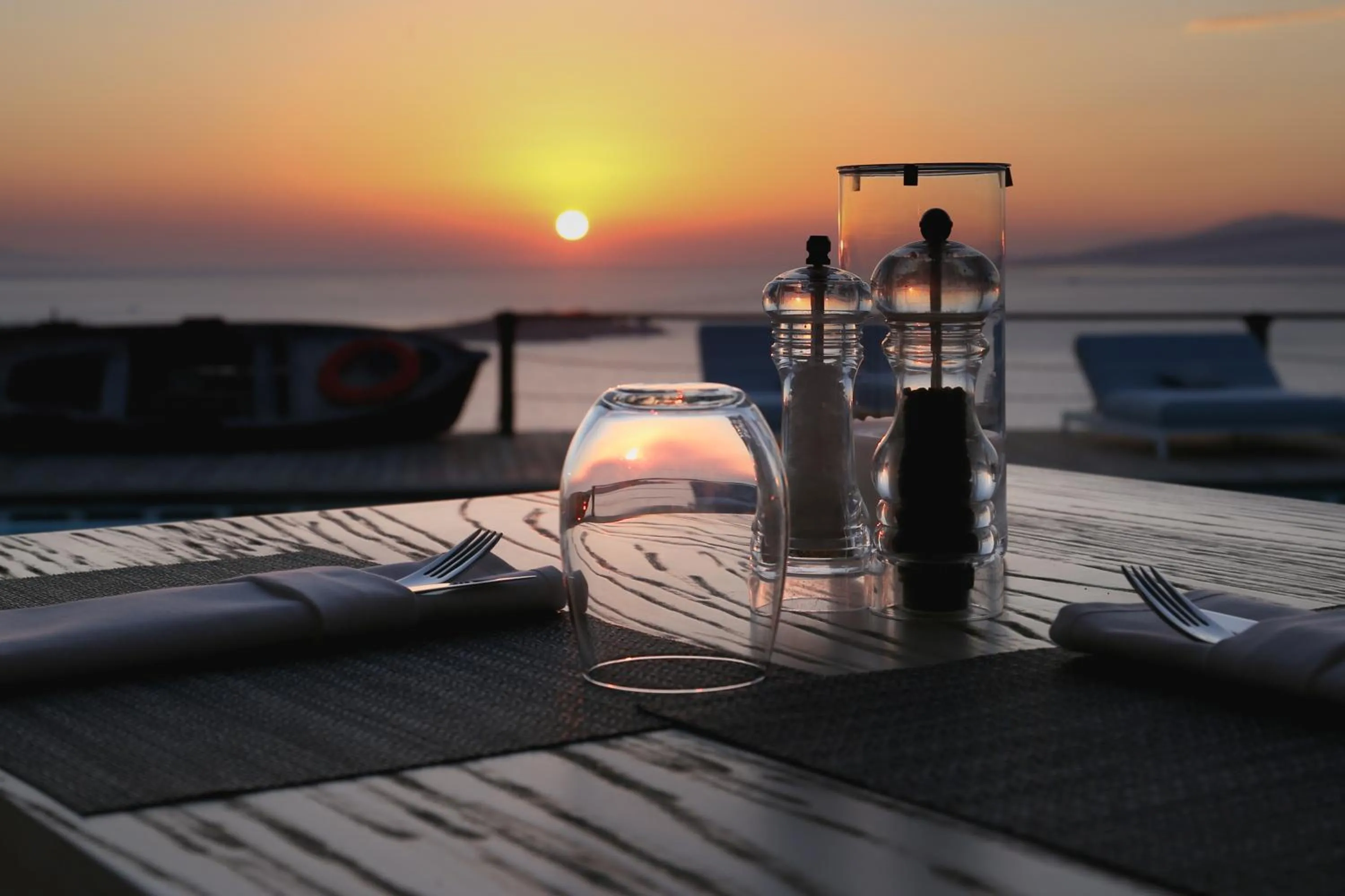 Sunset in Tharroe of Mykonos Boutique Hotel