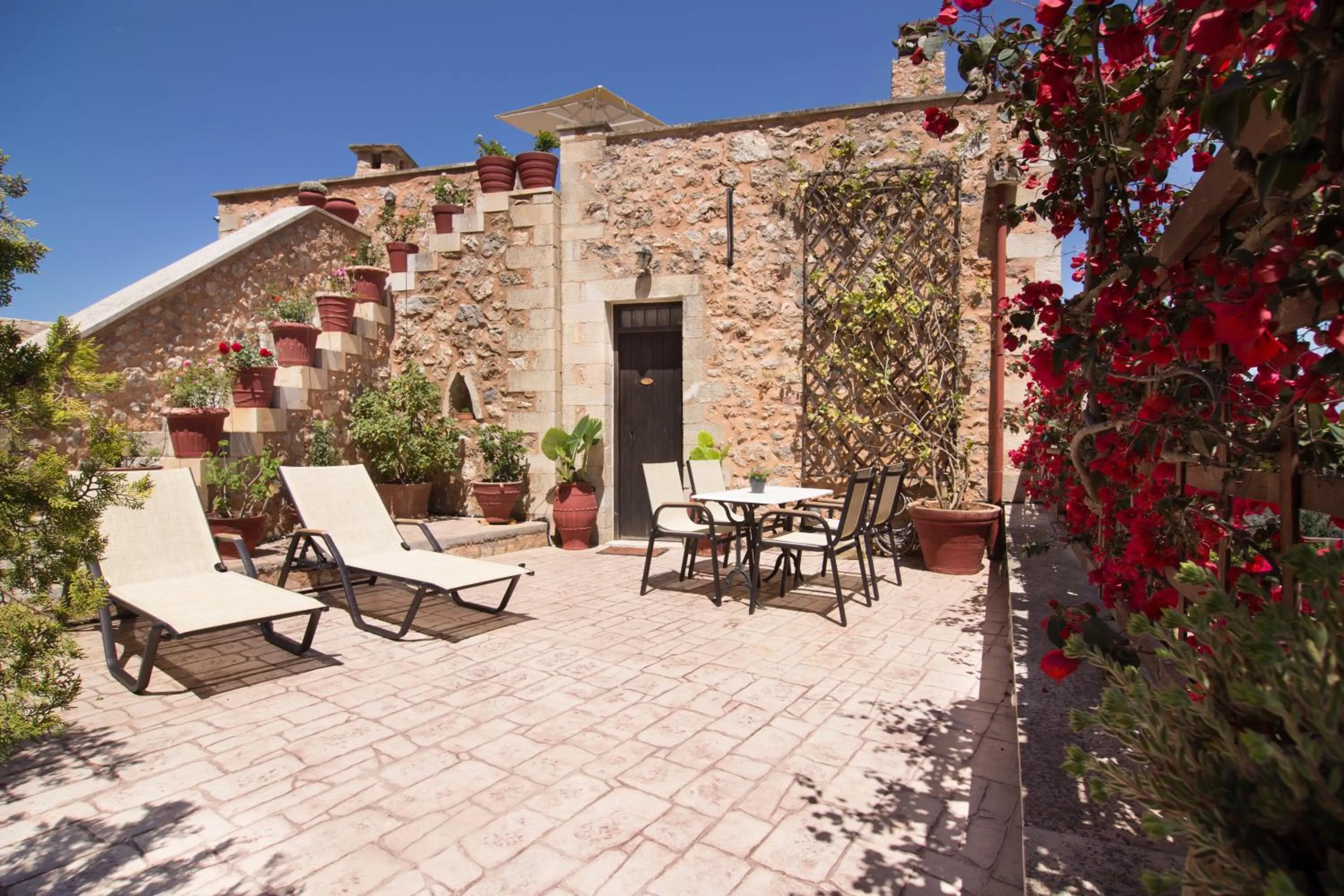 Balcony/Terrace in Samonas Traditional Villas