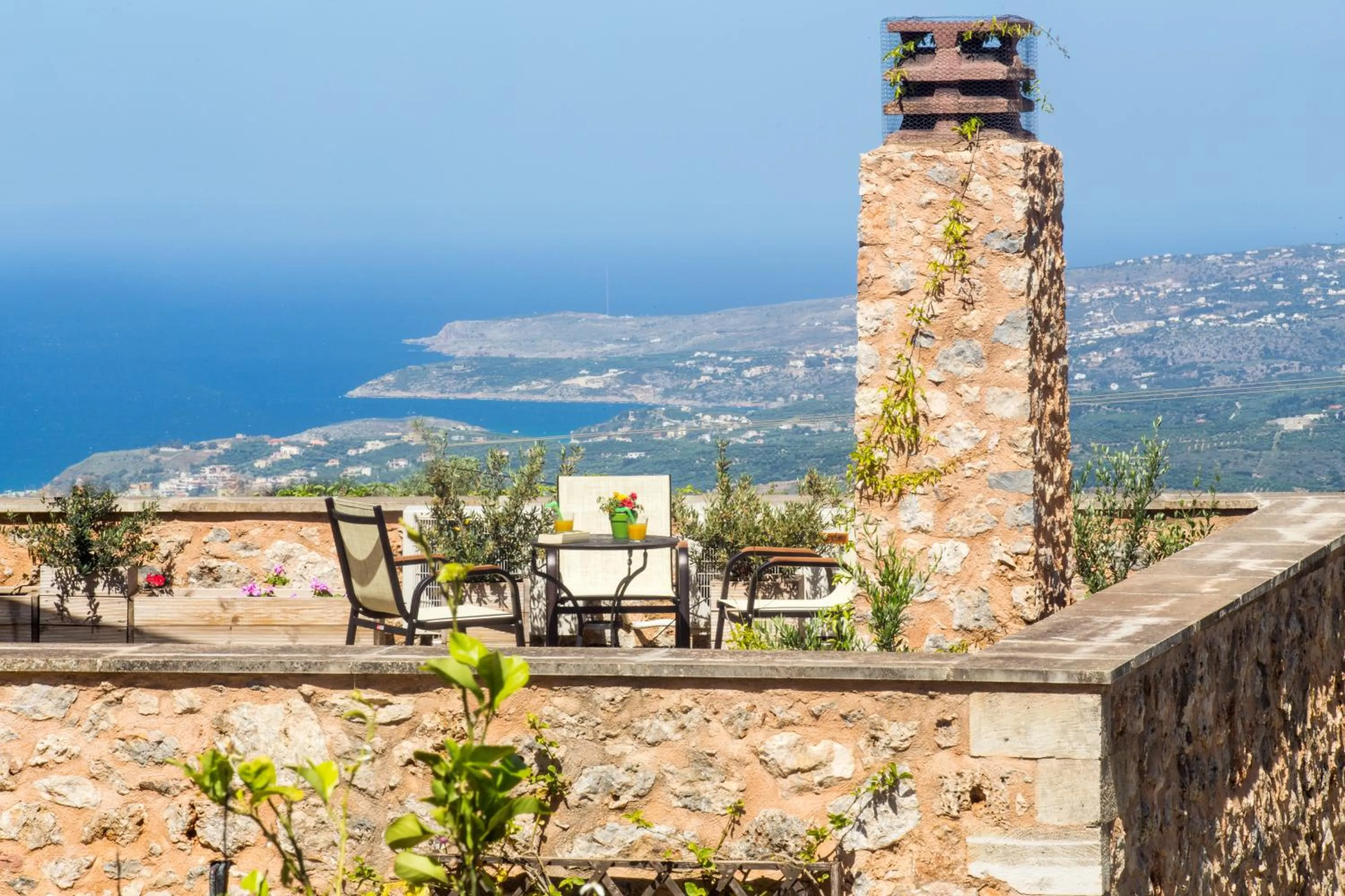 Balcony/Terrace in Samonas Traditional Villas