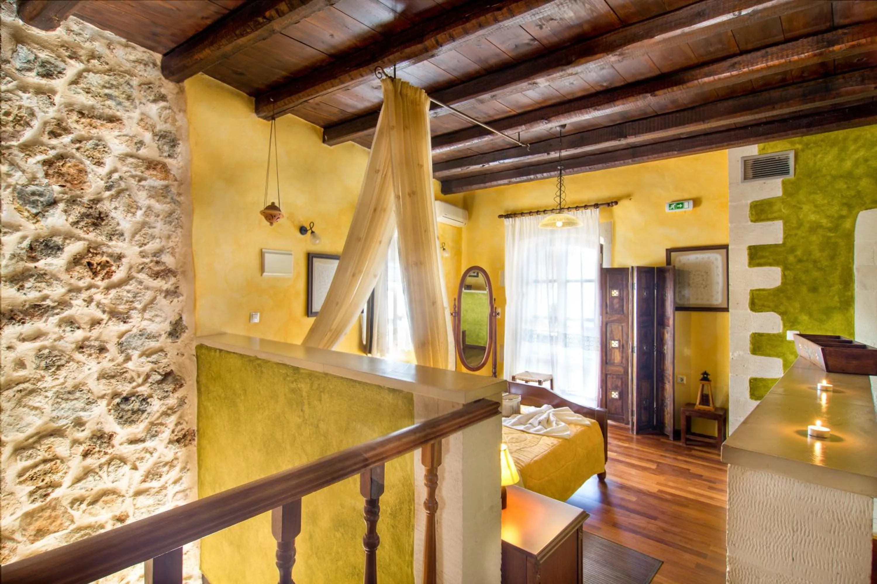 Bedroom in Samonas Traditional Villas