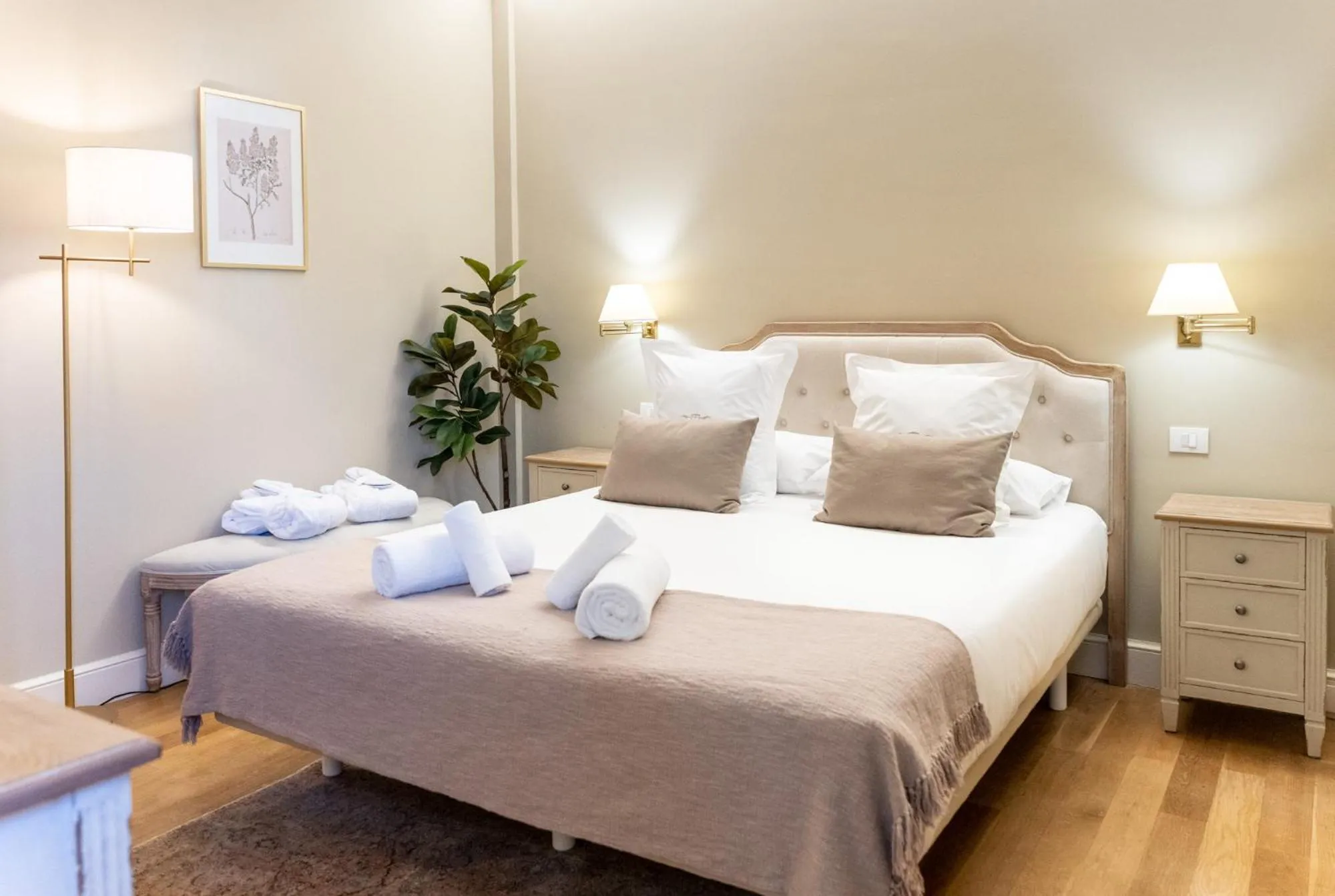 Bed in Hotel Font de la Canya