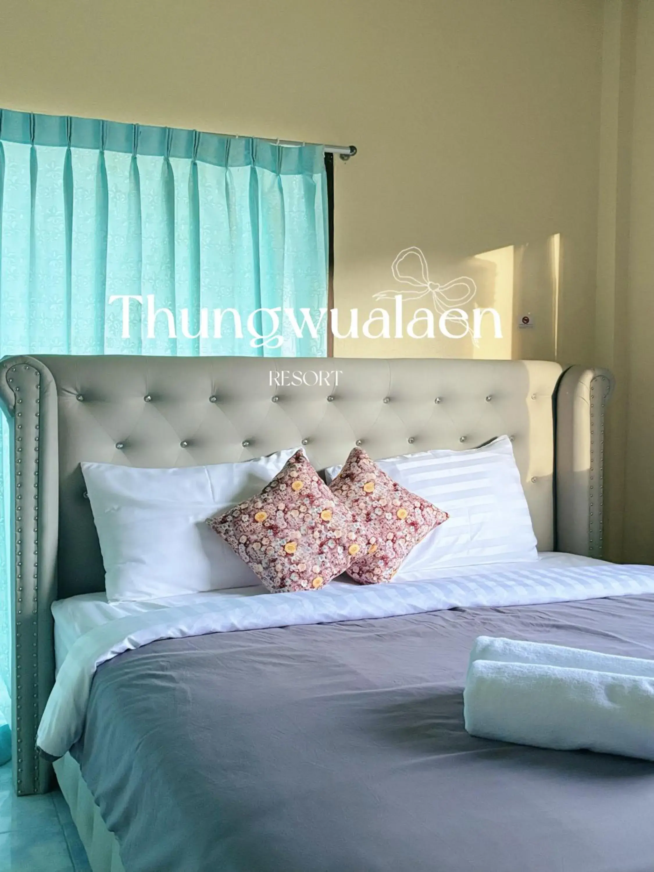 Bed in Thungwua laen resort Bed in Thungwua laen resort